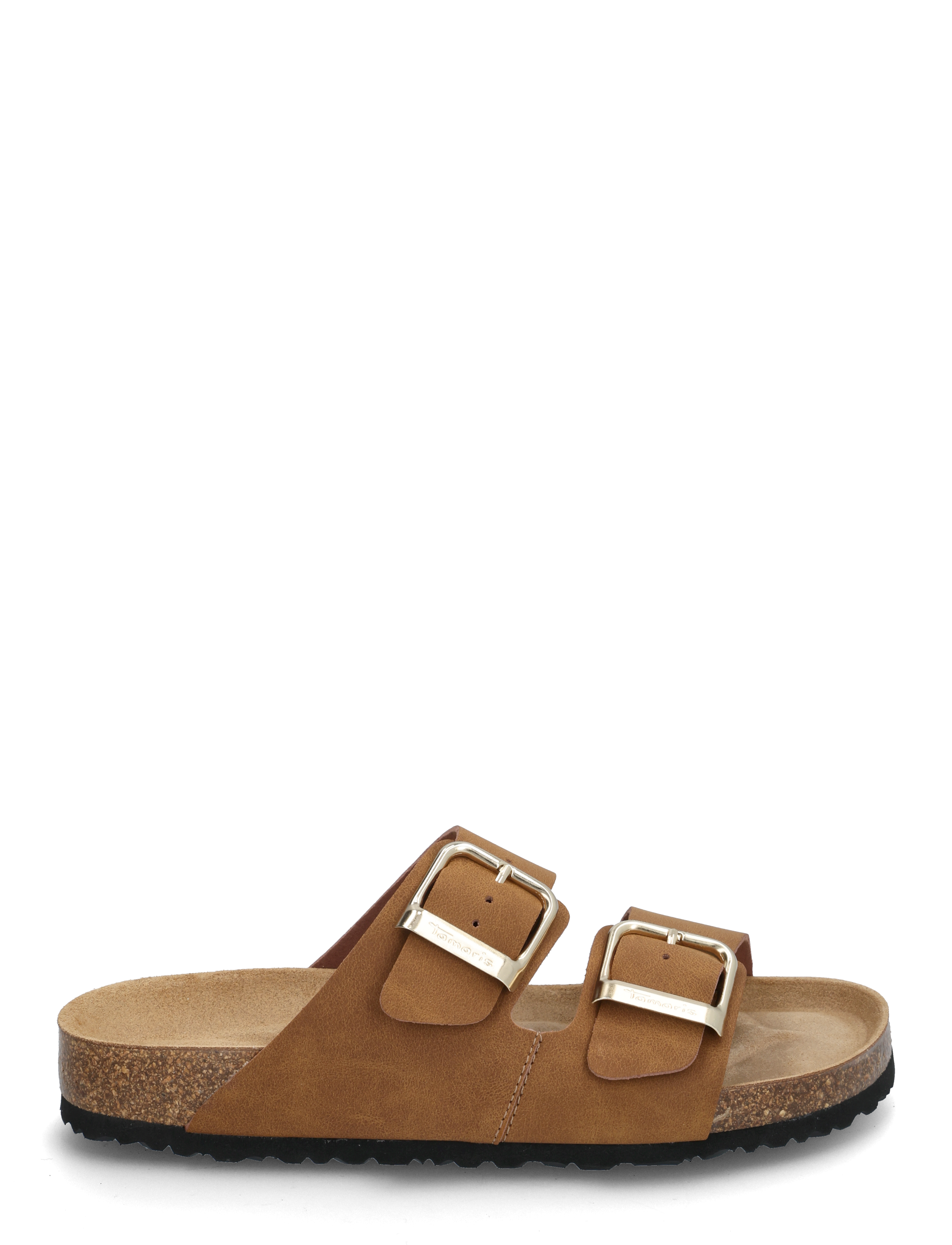 Tamaris - Women Slides - cognac nubuc - 1