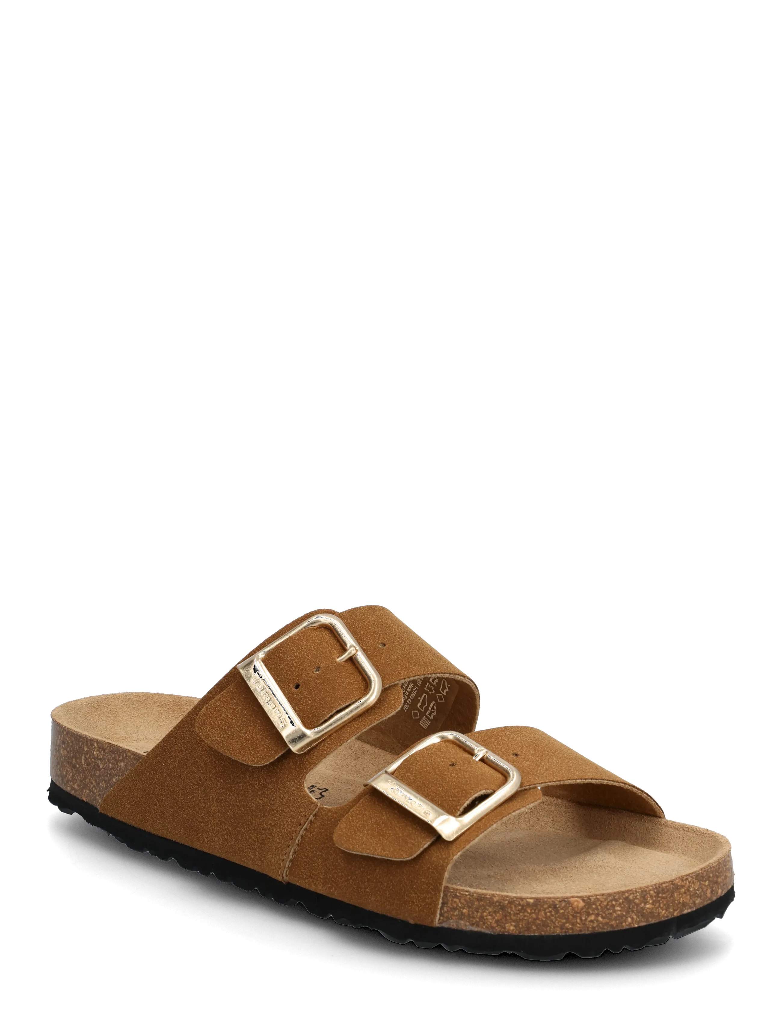 Tamaris Women Slides - Skandinavisk mode - COGNAC NUBUC / brown