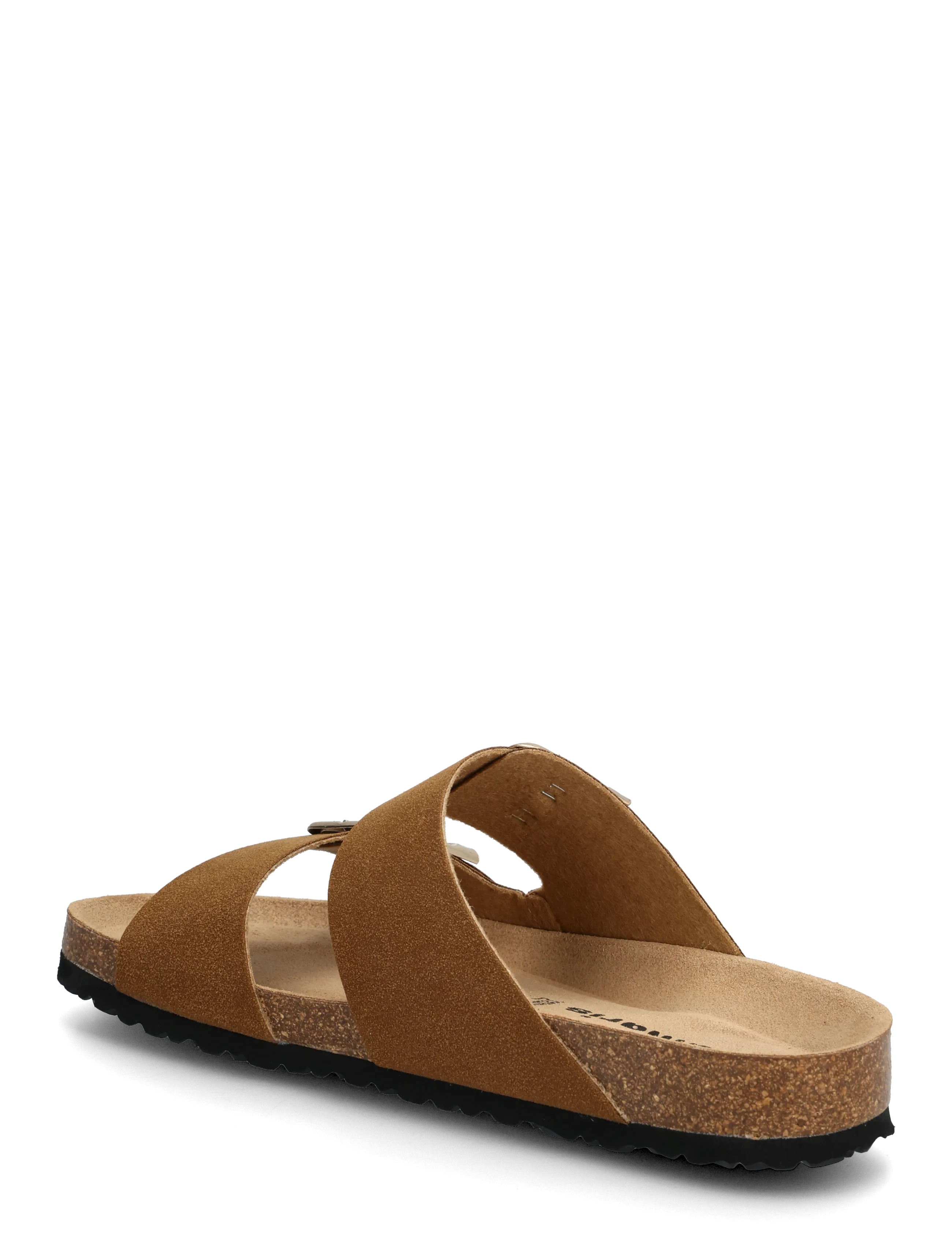 Tamaris - Women Slides - flache sandalen - cognac nubuc - 2