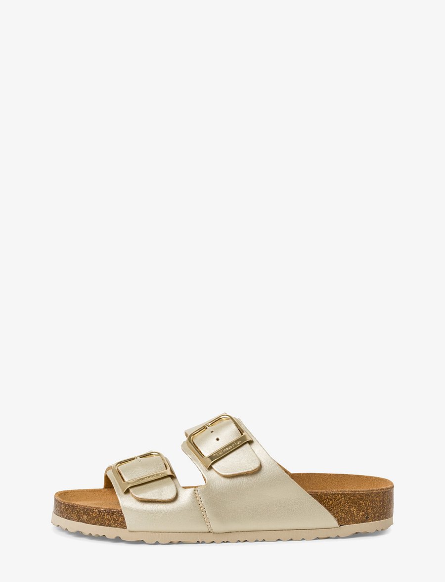 Tamaris - Women Slides - flache sandalen - light gold - 3