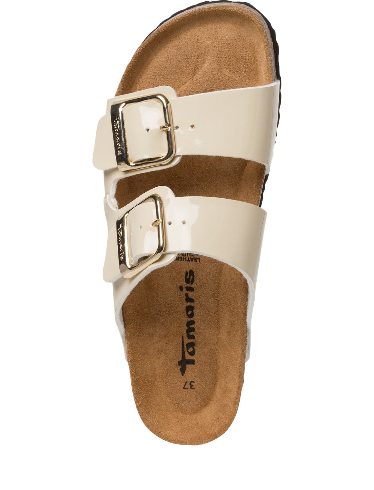 Tamaris - Women Slides - flade sandaler - nude patent - 1