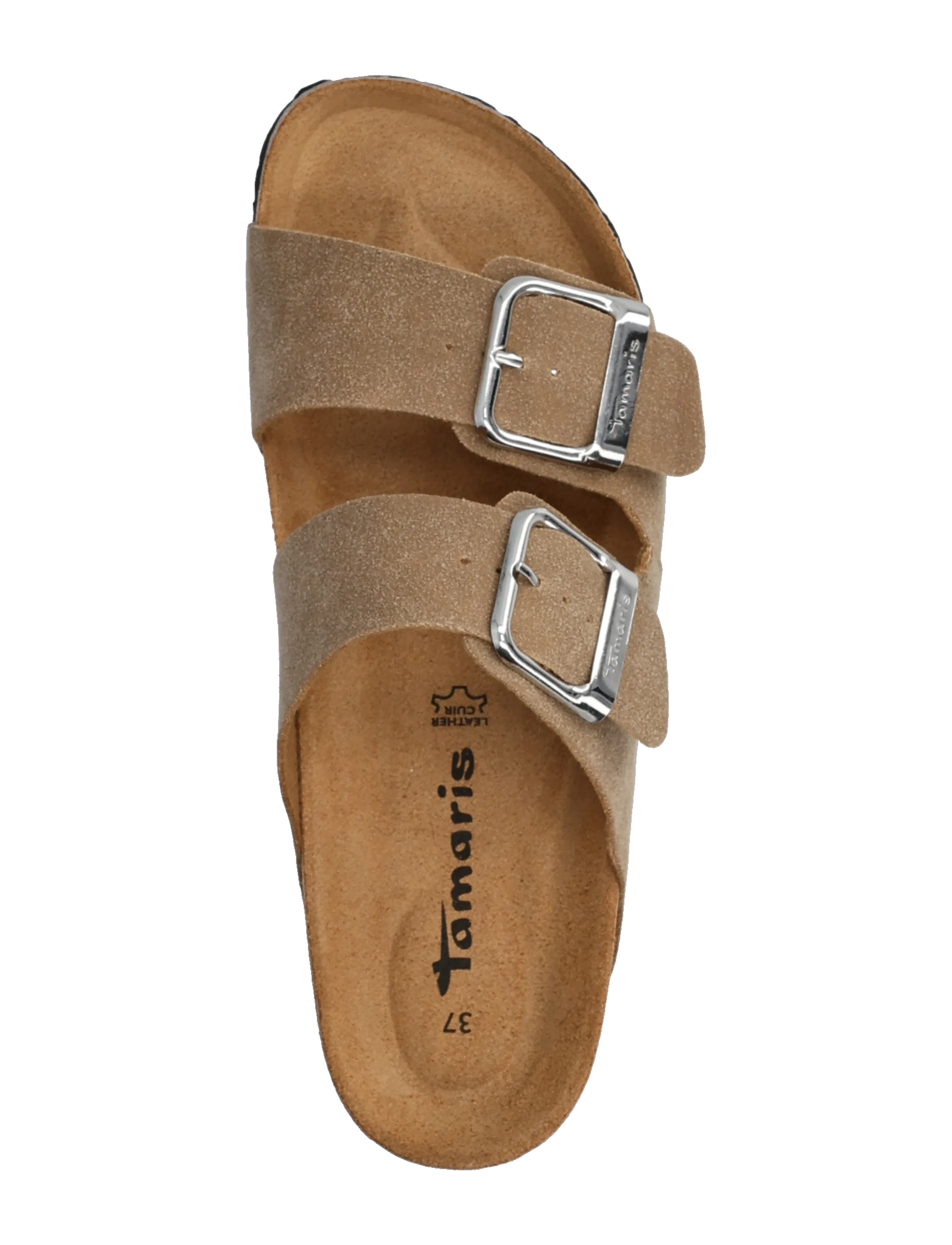 Tamaris - Women Slides - flache sandalen - taupe nubuc - 3