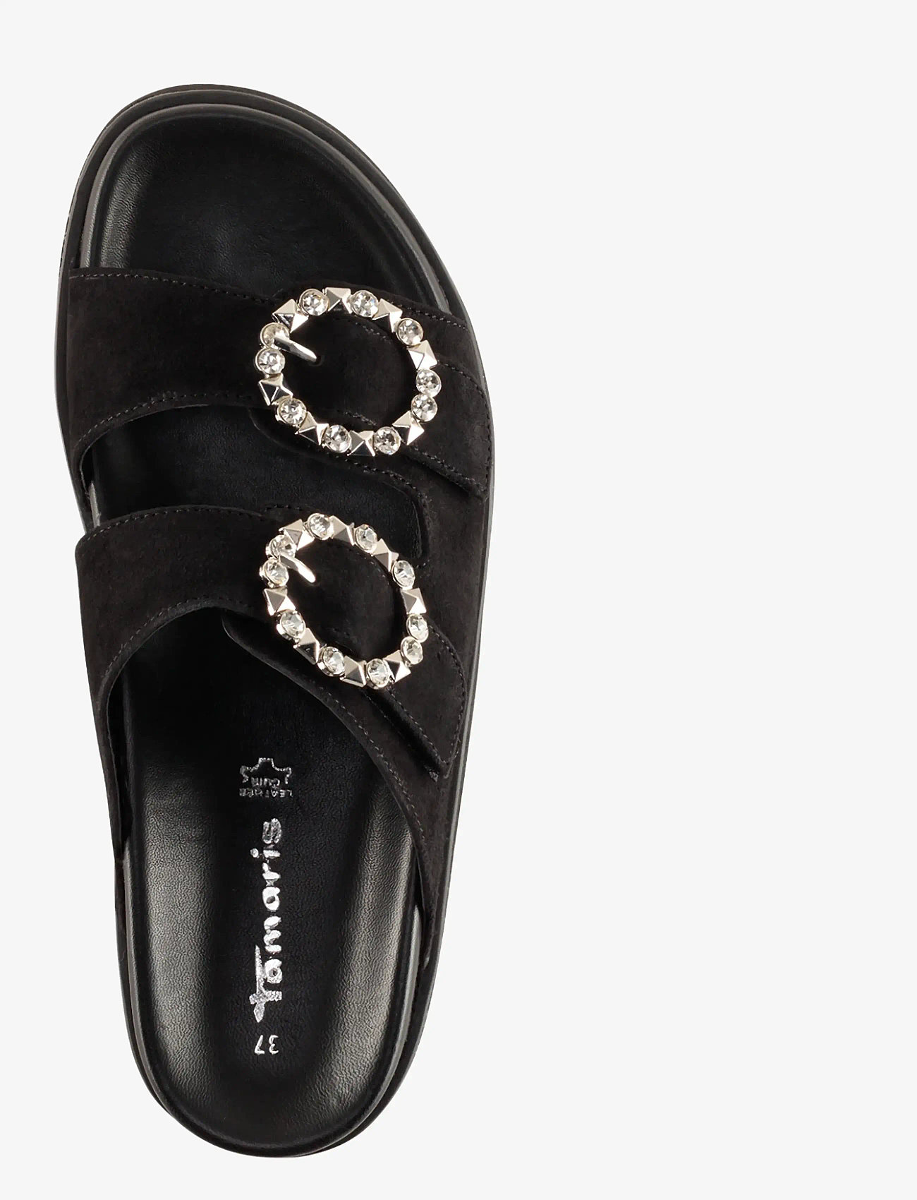 Tamaris - Women Slides - kontsata sandaalid - black suede - 4