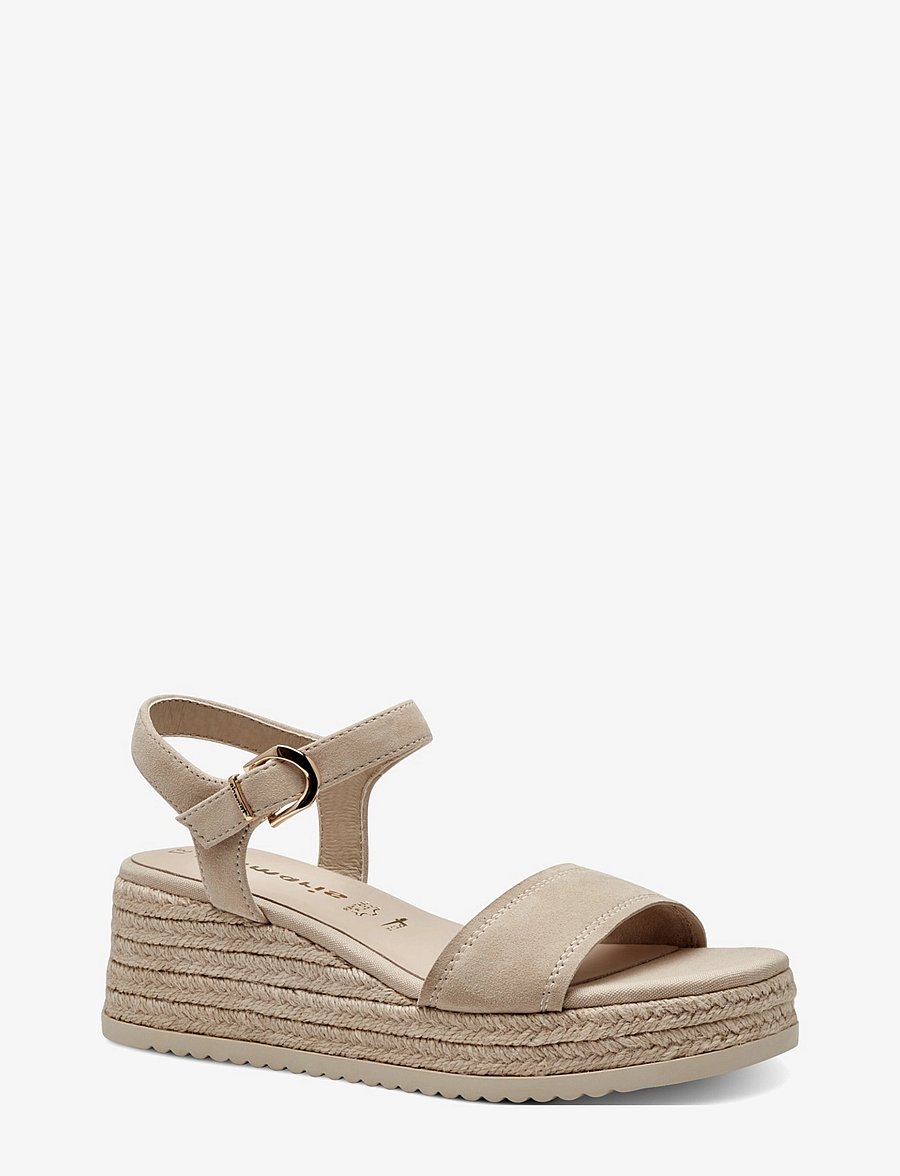 Tamaris - Women Sandals - espadrillos med klack - beige - 0