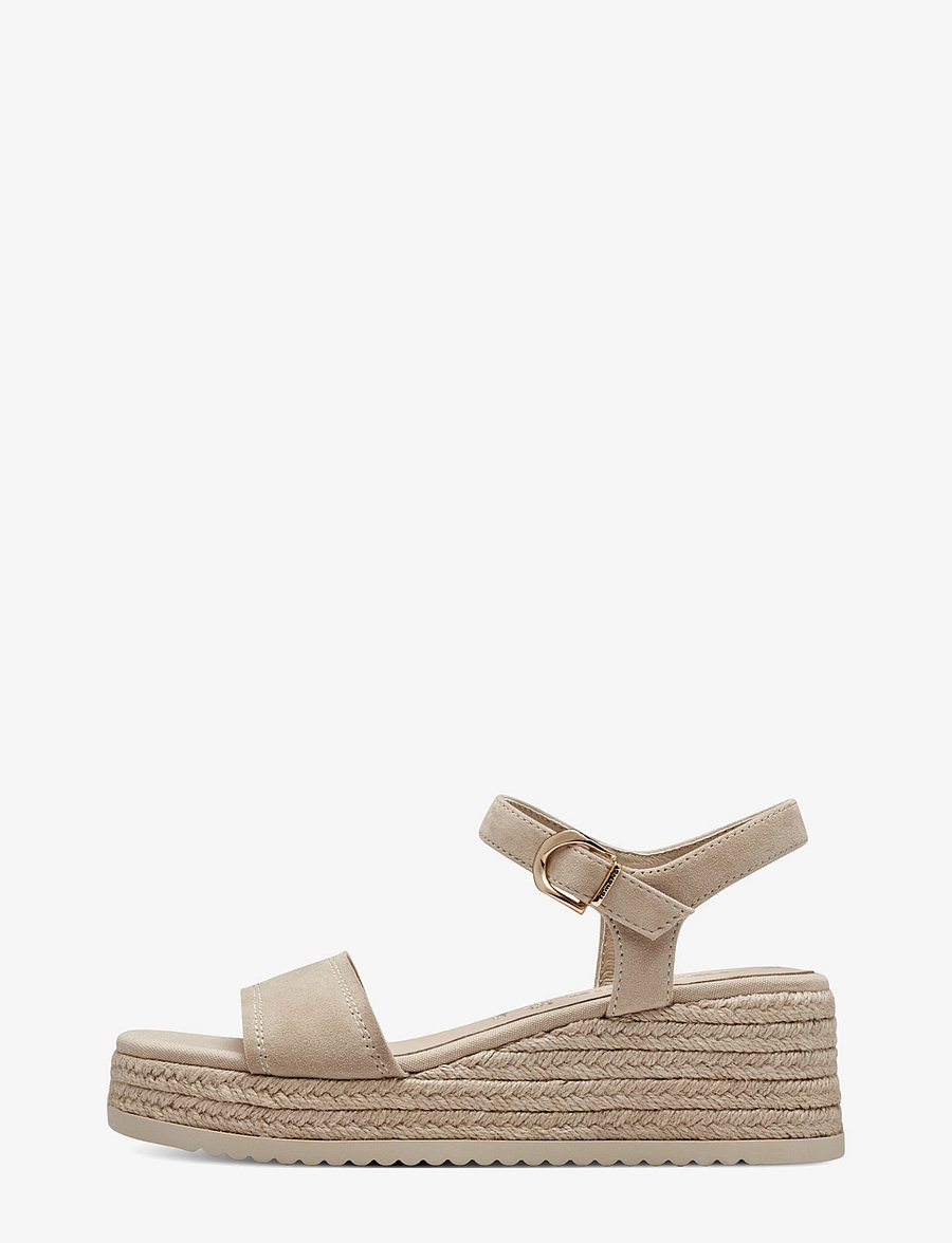 Tamaris - Women Sandals - espadrillos med klack - beige - 3