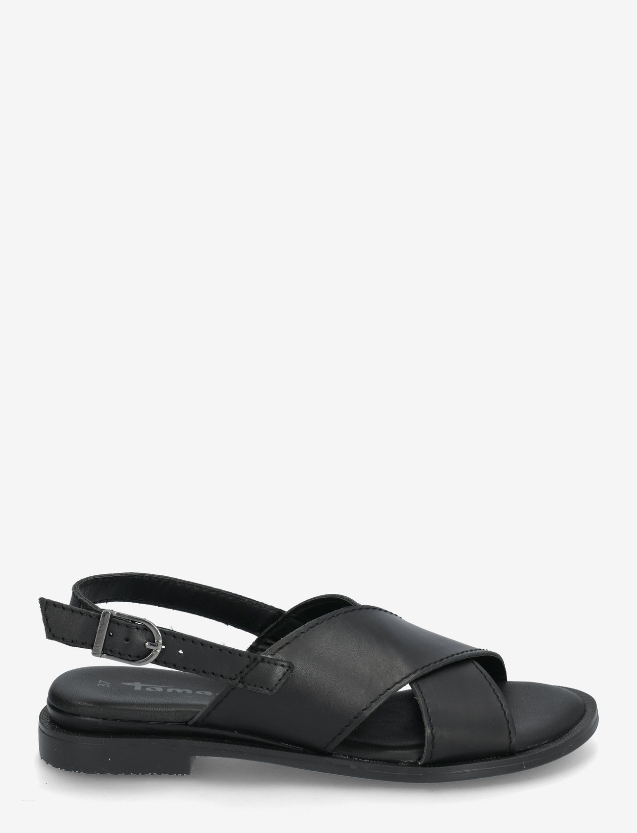 Tamaris - Women Sandals - flat sandals - black leather - 1