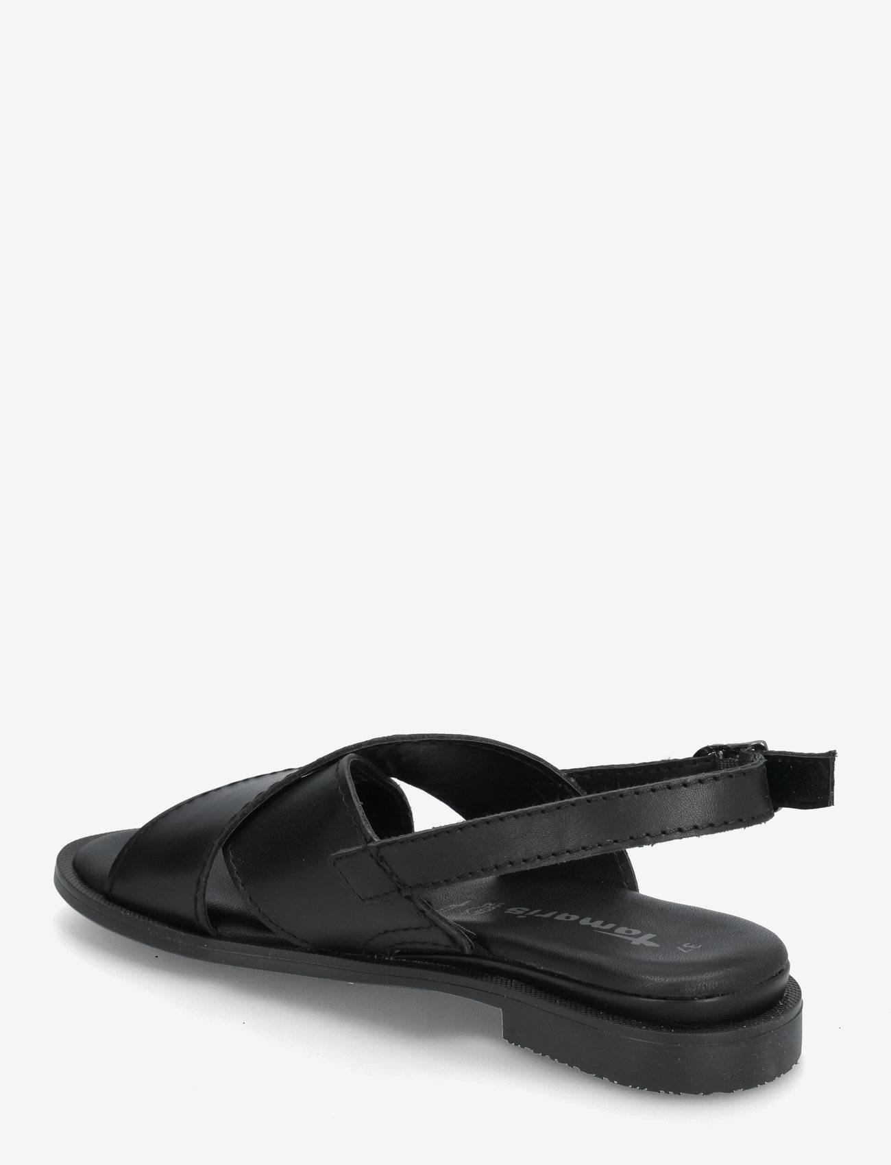 Tamaris - Women Sandals - flat sandals - black leather - 2