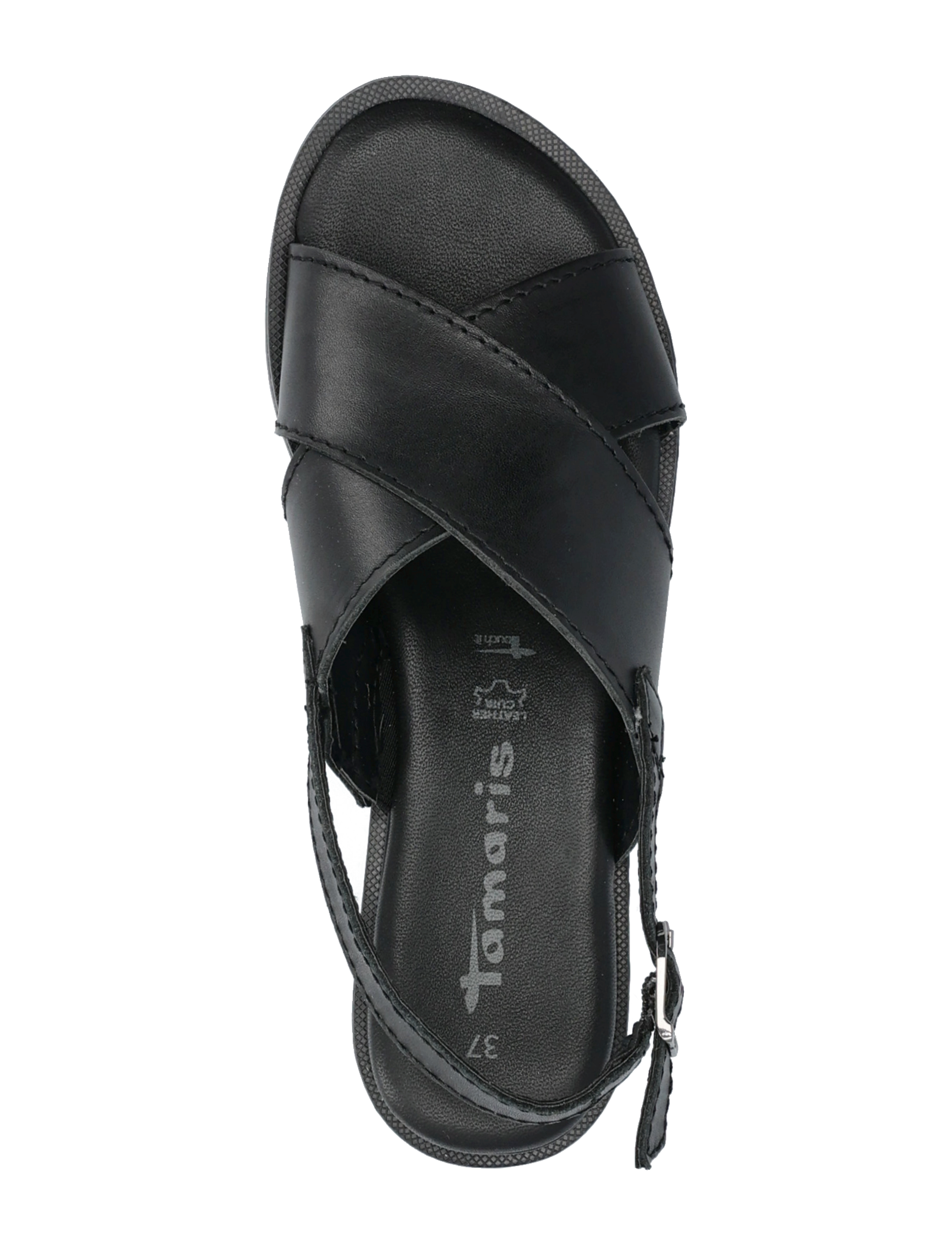 Tamaris - Women Sandals - matalat sandaalit - black leather - 3