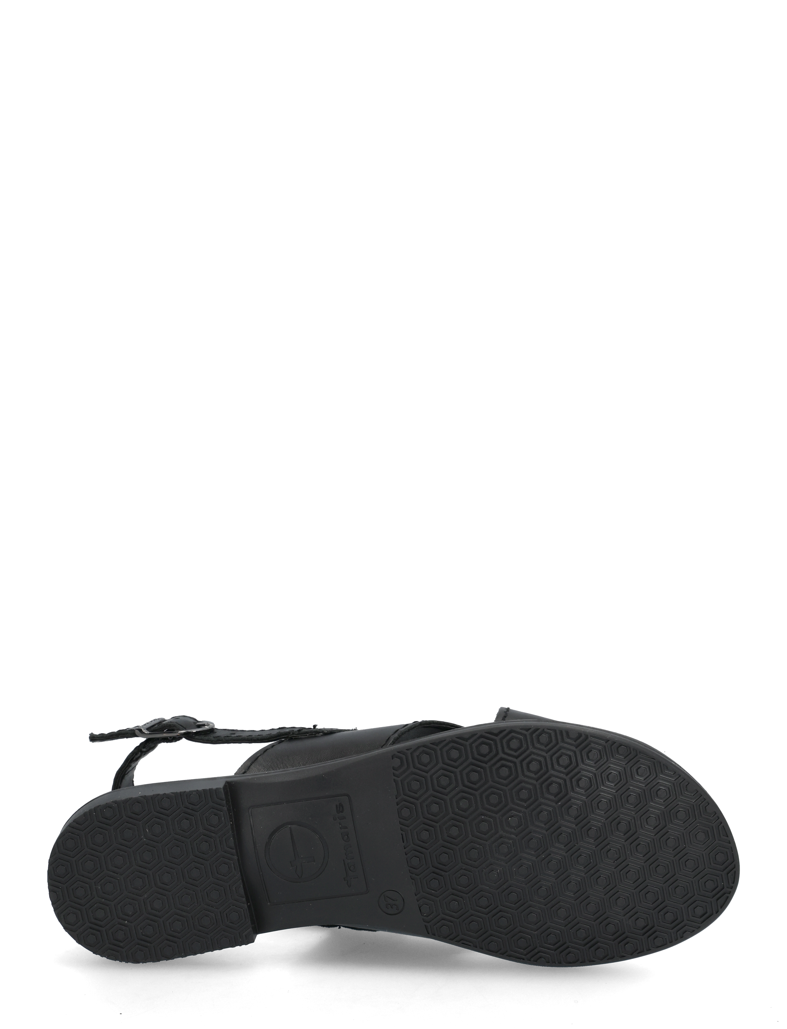 Tamaris - Women Sandals - matalat sandaalit - black leather - 4