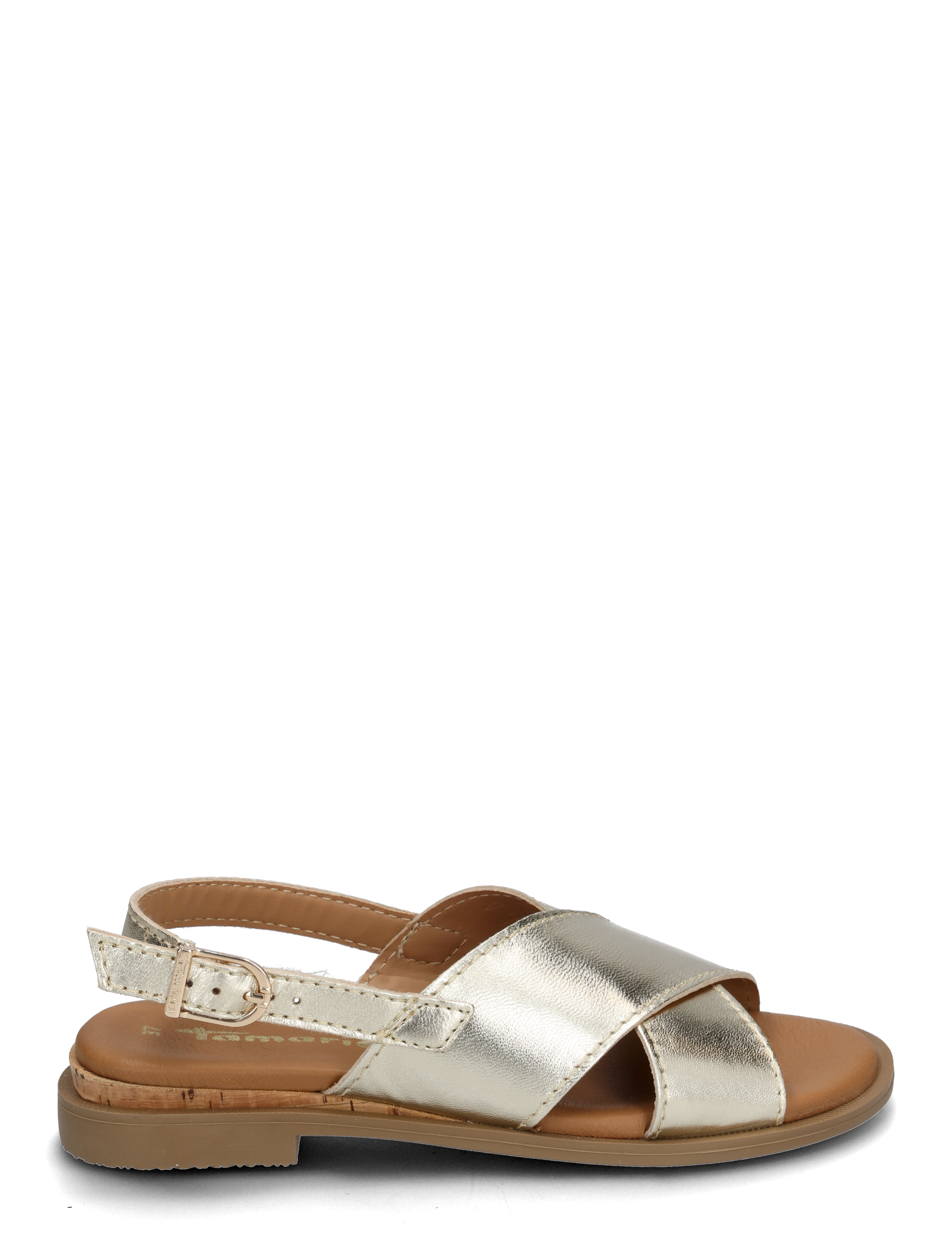 Tamaris - Women Sandals - platta sandaler - light gold metallic - 1