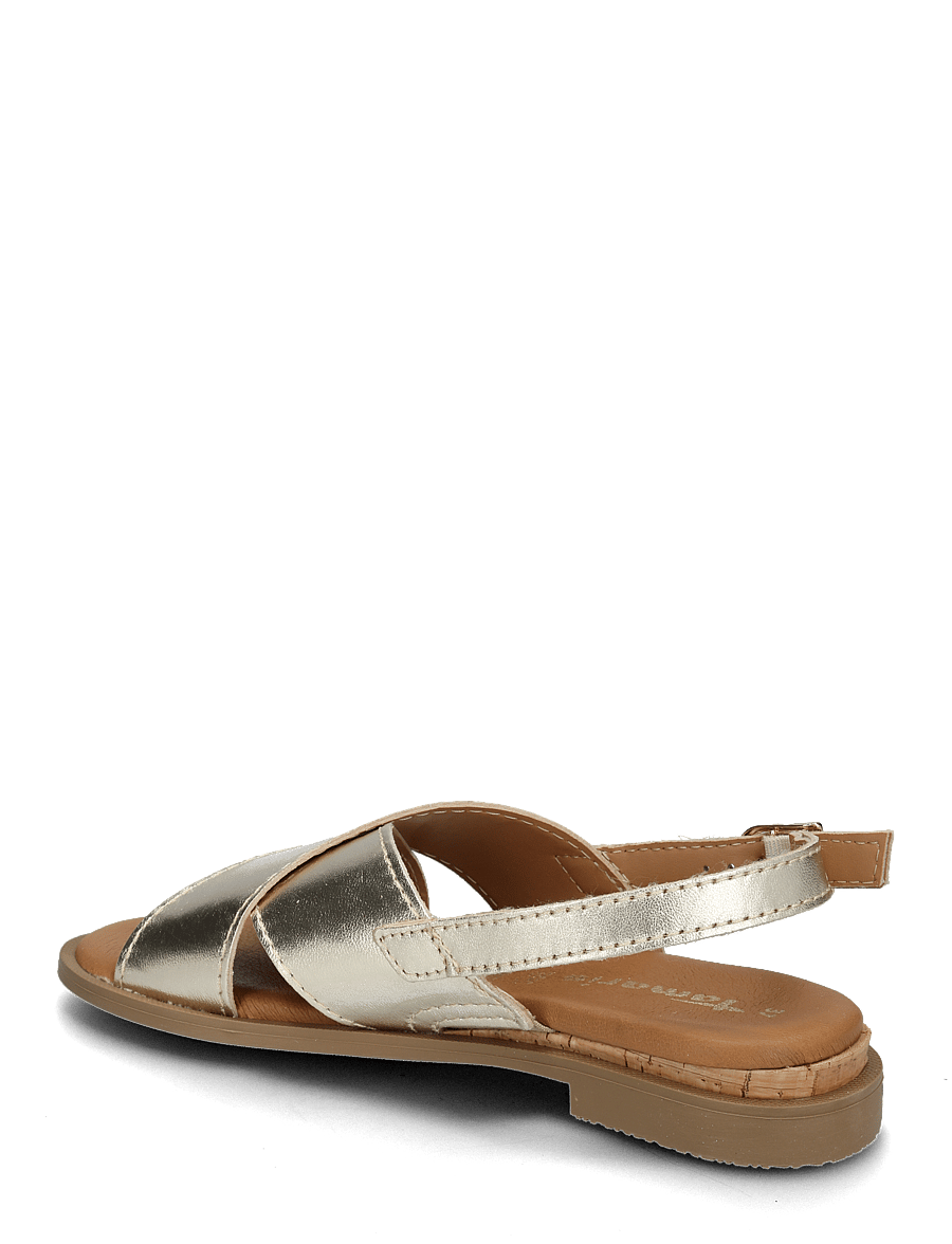 Tamaris - Women Sandals - platta sandaler - light gold metallic - 2