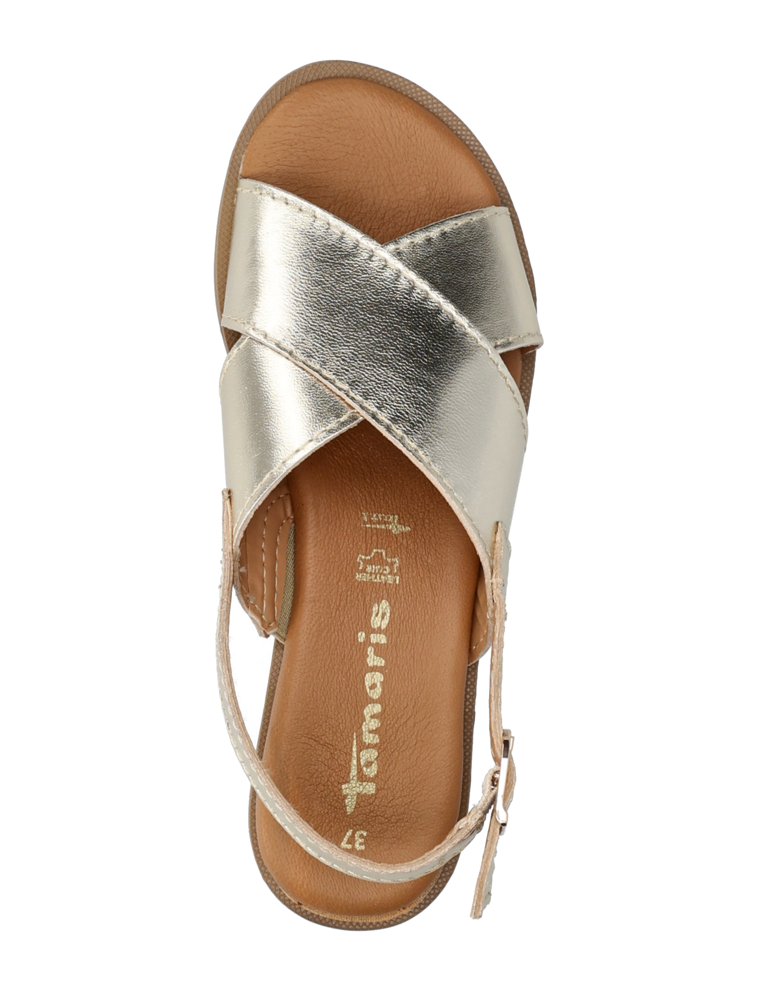 Tamaris - Women Sandals - platta sandaler - light gold metallic - 3