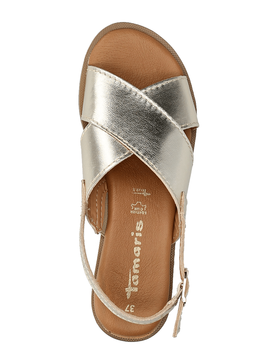Tamaris - Women Sandals - platta sandaler - light gold metallic - 3