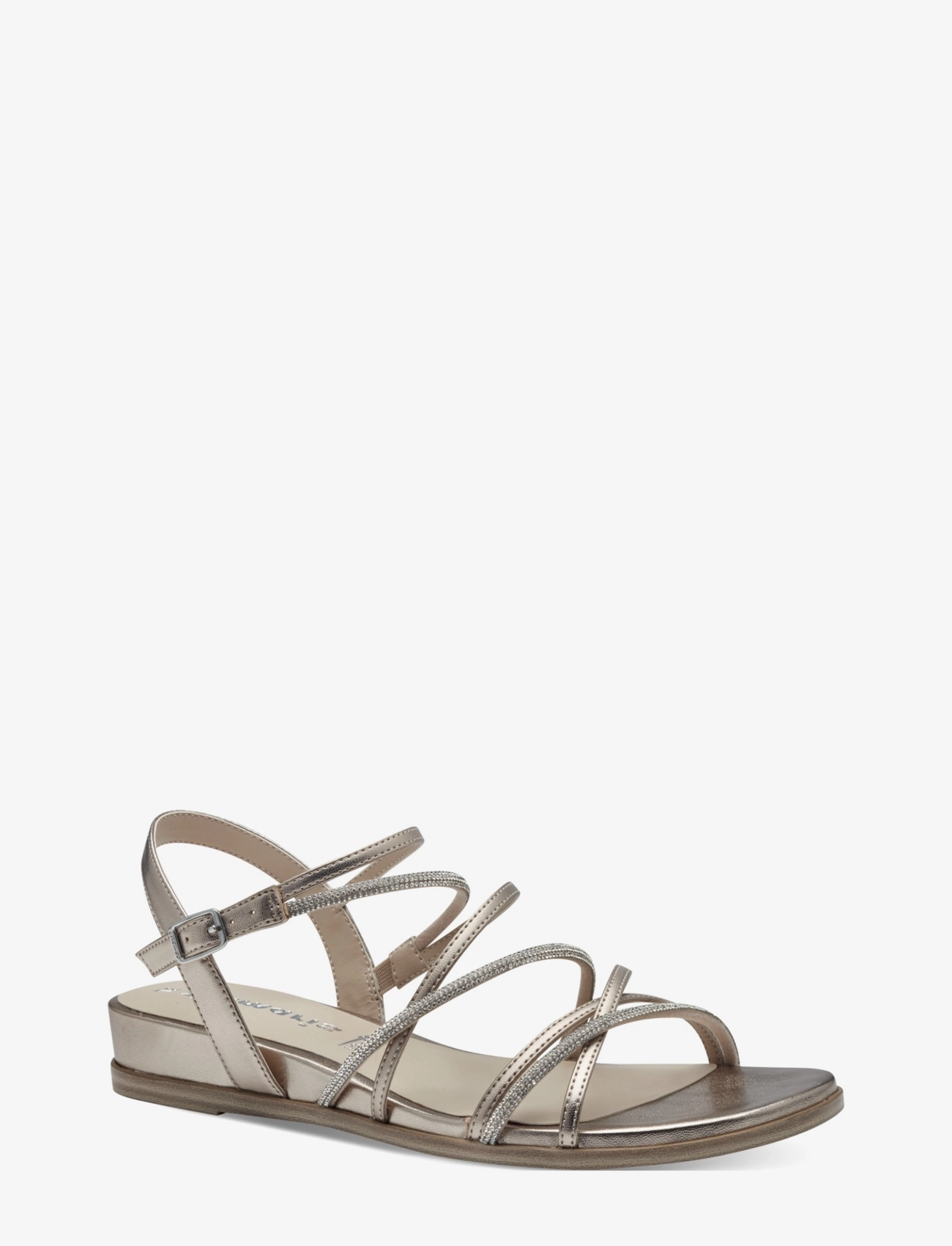 Tamaris Women Sandals, 38, Gold - Flat, Frauen
