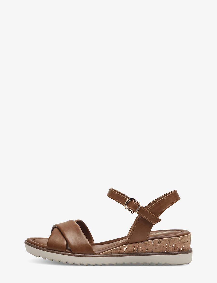 Tamaris - Women Sandals - wedge heels - cognac - 3