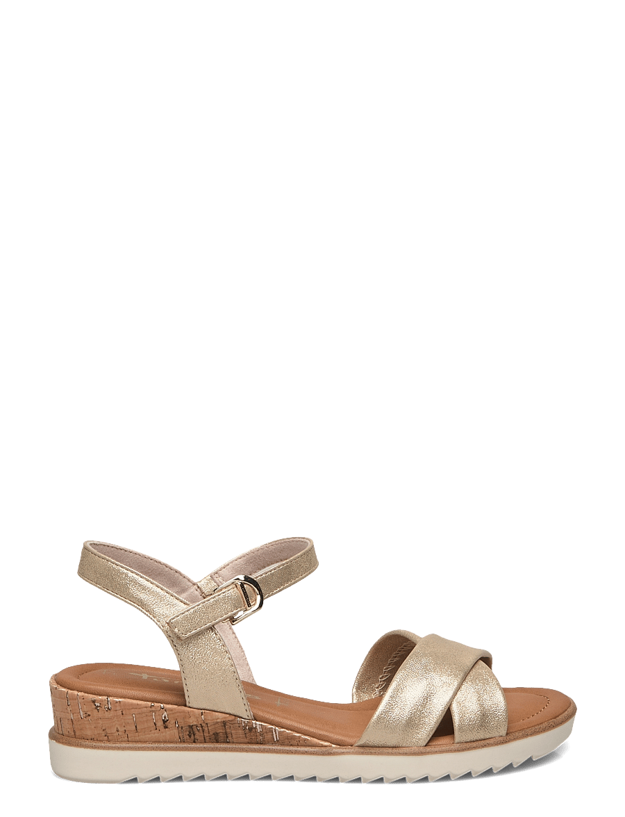 Tamaris - Women Sandals - wedge heels - light gold - 1