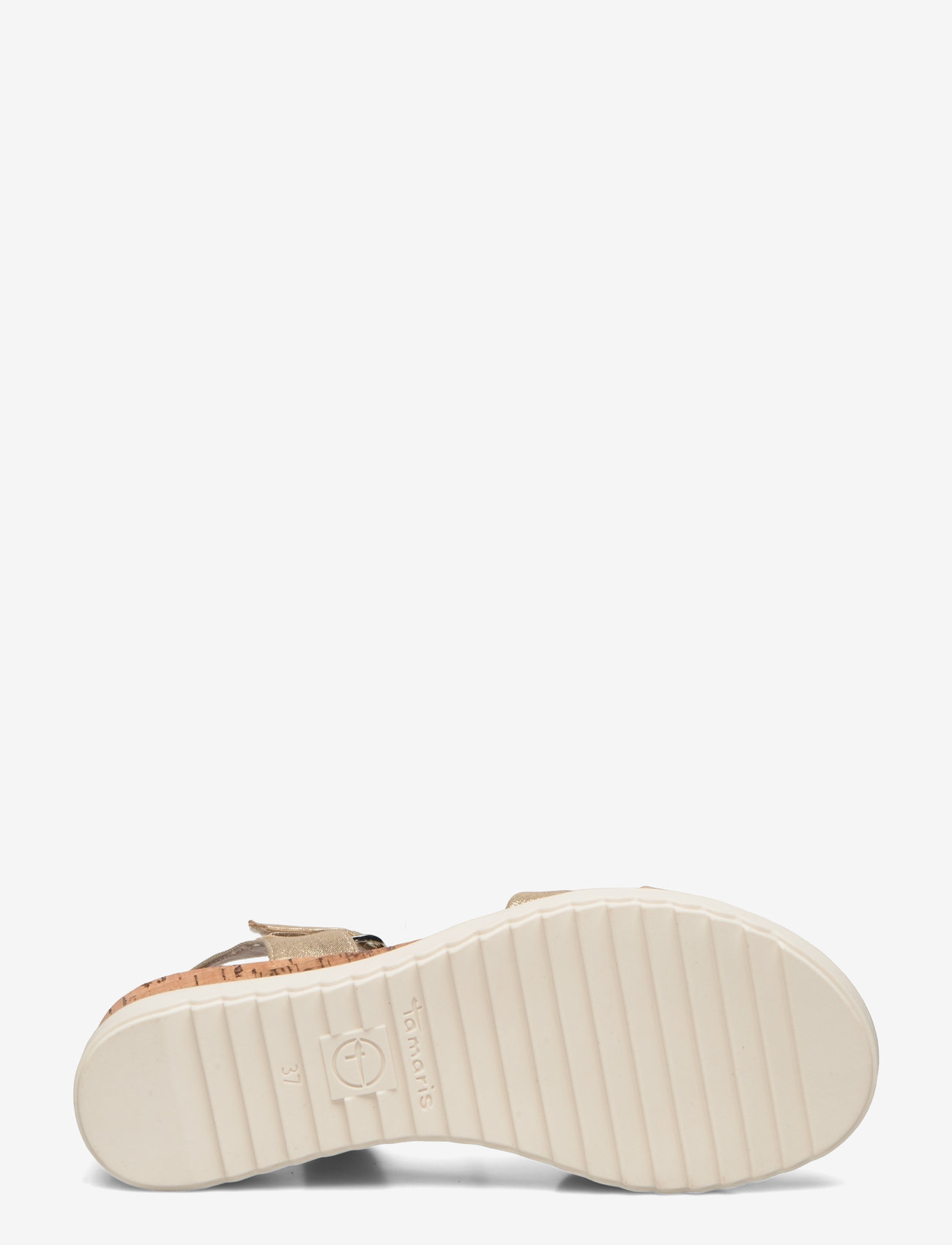Tamaris - Women Sandals - keilabsatz schuhe - light gold - 4