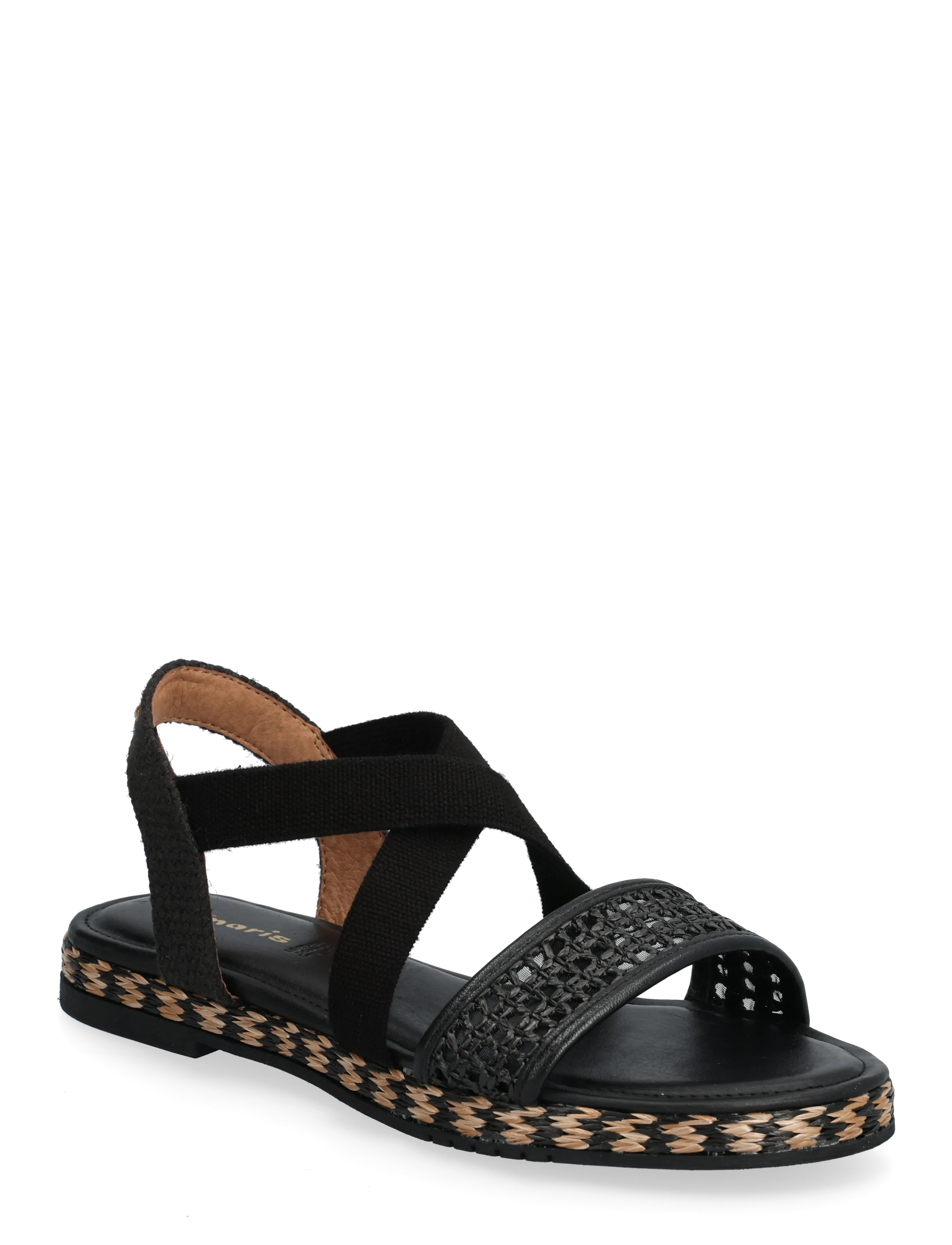 Tamaris Women Sandals, 40, Black, Sandaler > Flade Sandals, Dame
