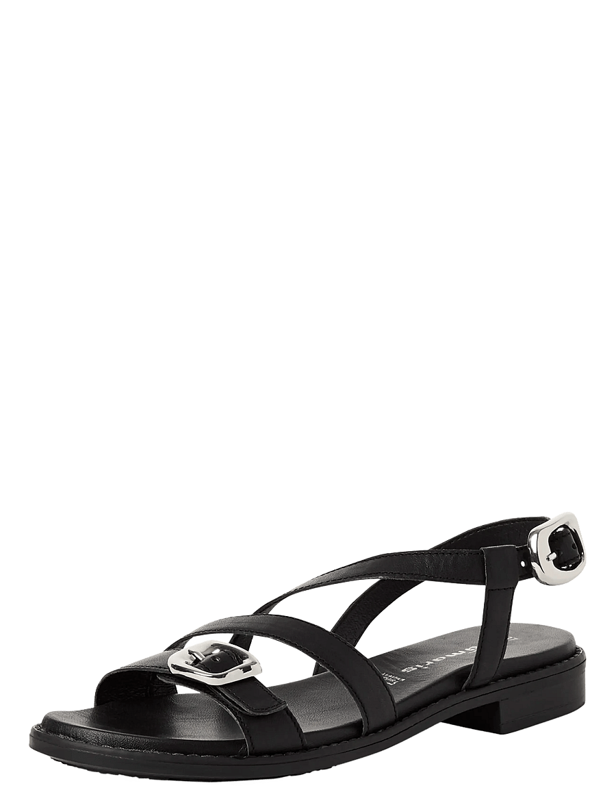 Tamaris - Women Sandals - flache sandalen - black - 0