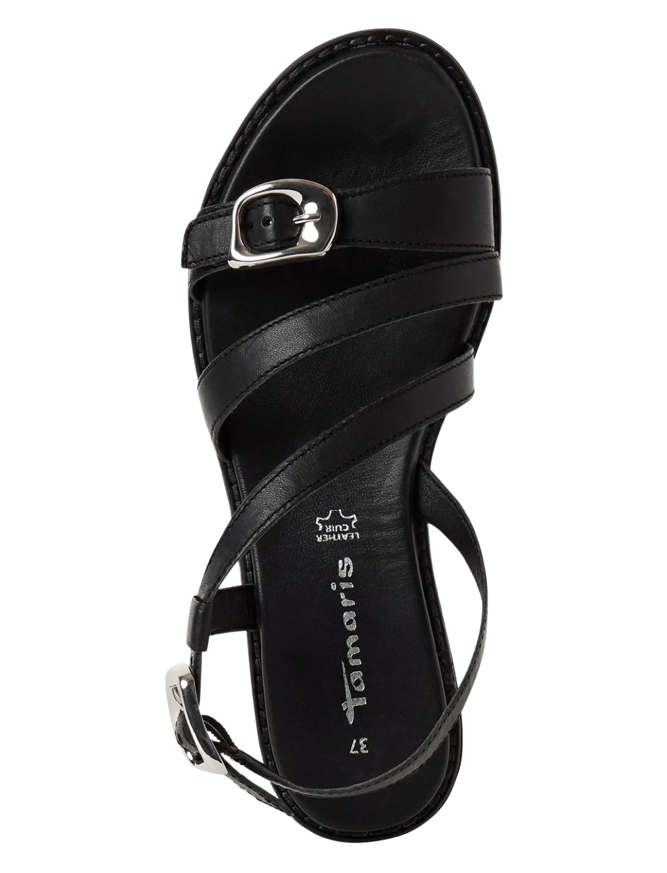 Tamaris - Women Sandals - platta sandaler - black - 4