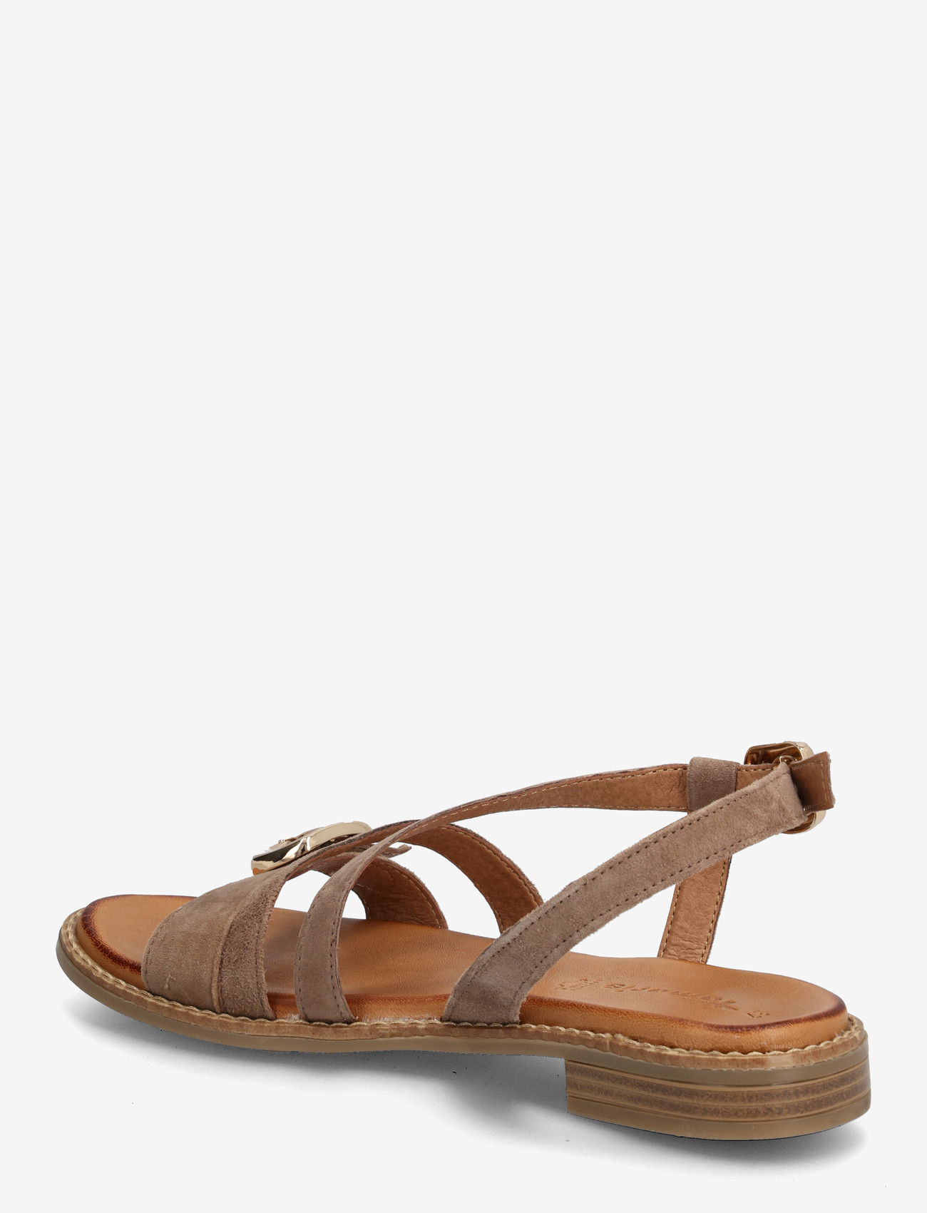 Tamaris - Women Sandals - flache sandalen - taupe suede - 1