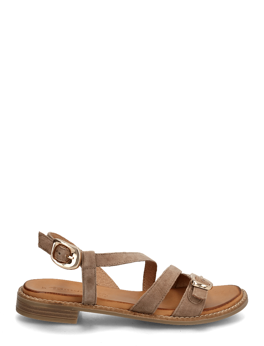 Tamaris - Women Sandals - flache sandalen - taupe suede - 2