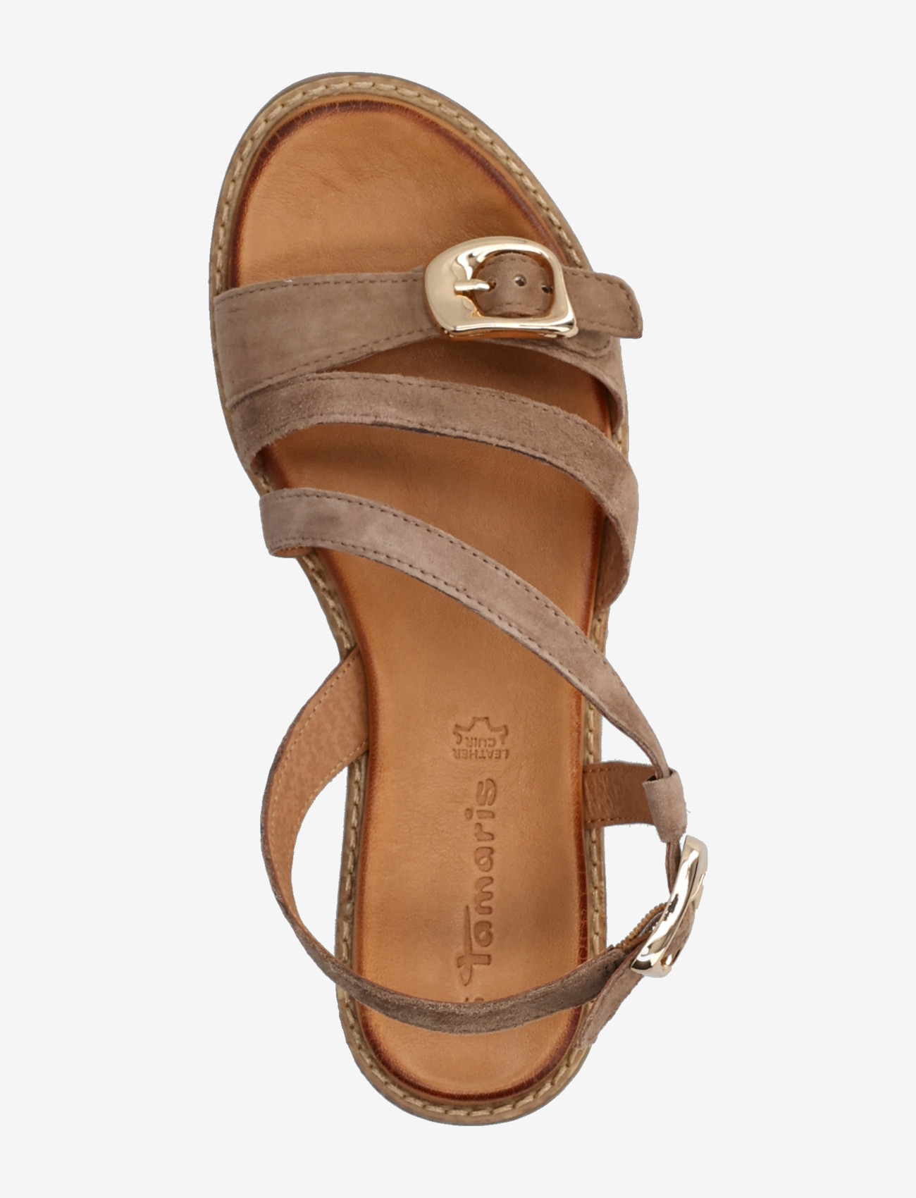 Tamaris - Women Sandals - flache sandalen - taupe suede - 3
