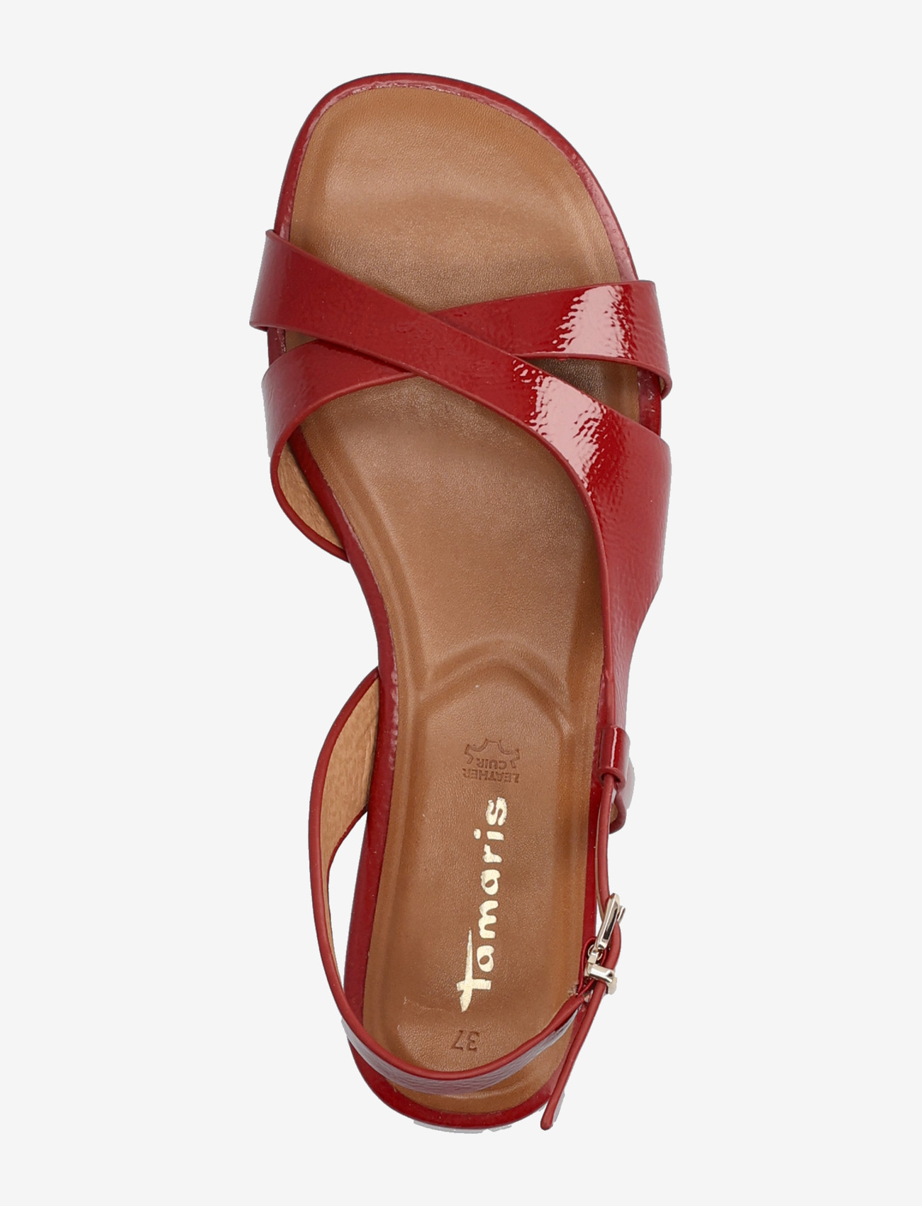 Tamaris - Women Sandals - kontsata sandaalid - cherry patent - 4