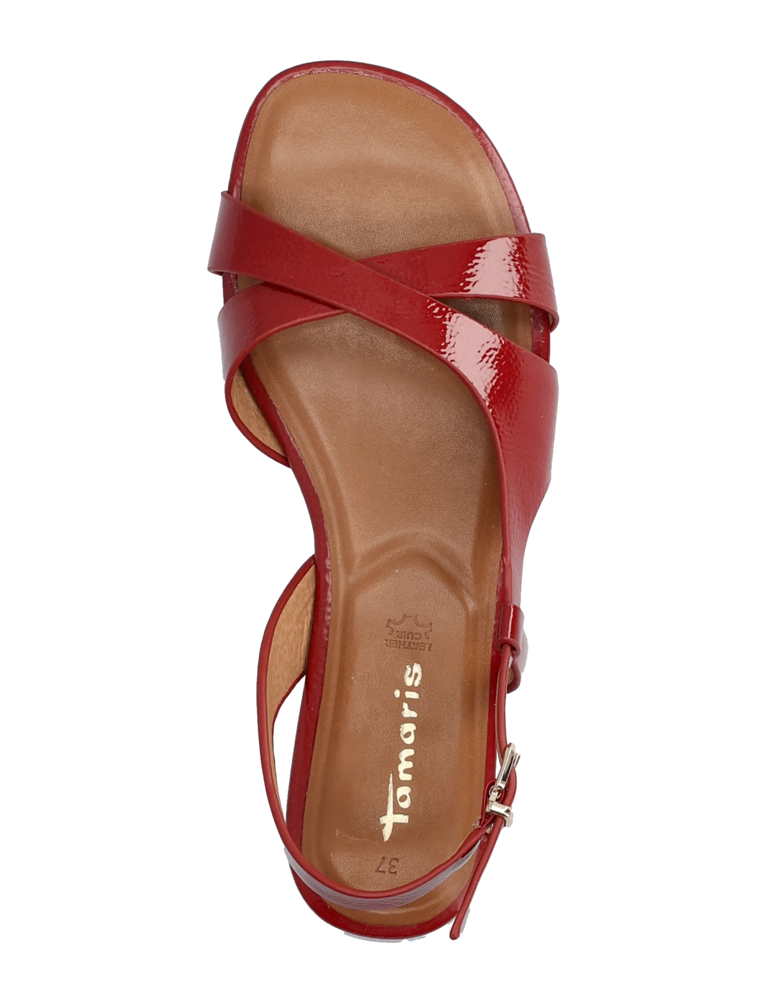 Tamaris - Women Sandals - flache sandalen - cherry patent - 4