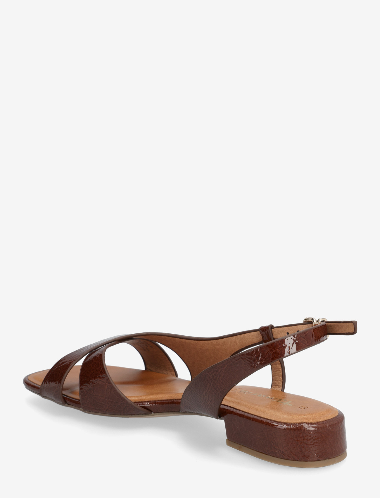 Tamaris - Women Sandals - kontsata sandaalid - cognac patent - 2