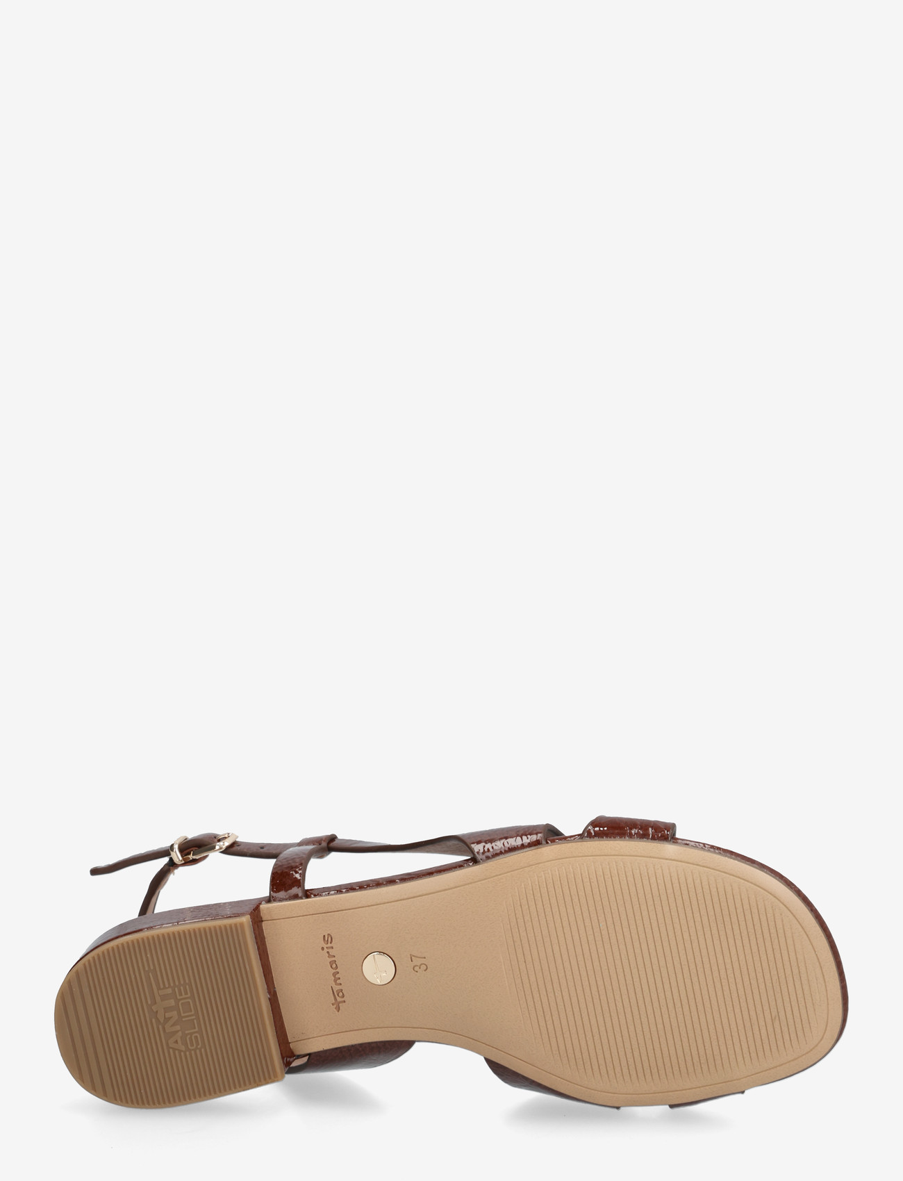 Tamaris - Women Sandals - kontsata sandaalid - cognac patent - 4