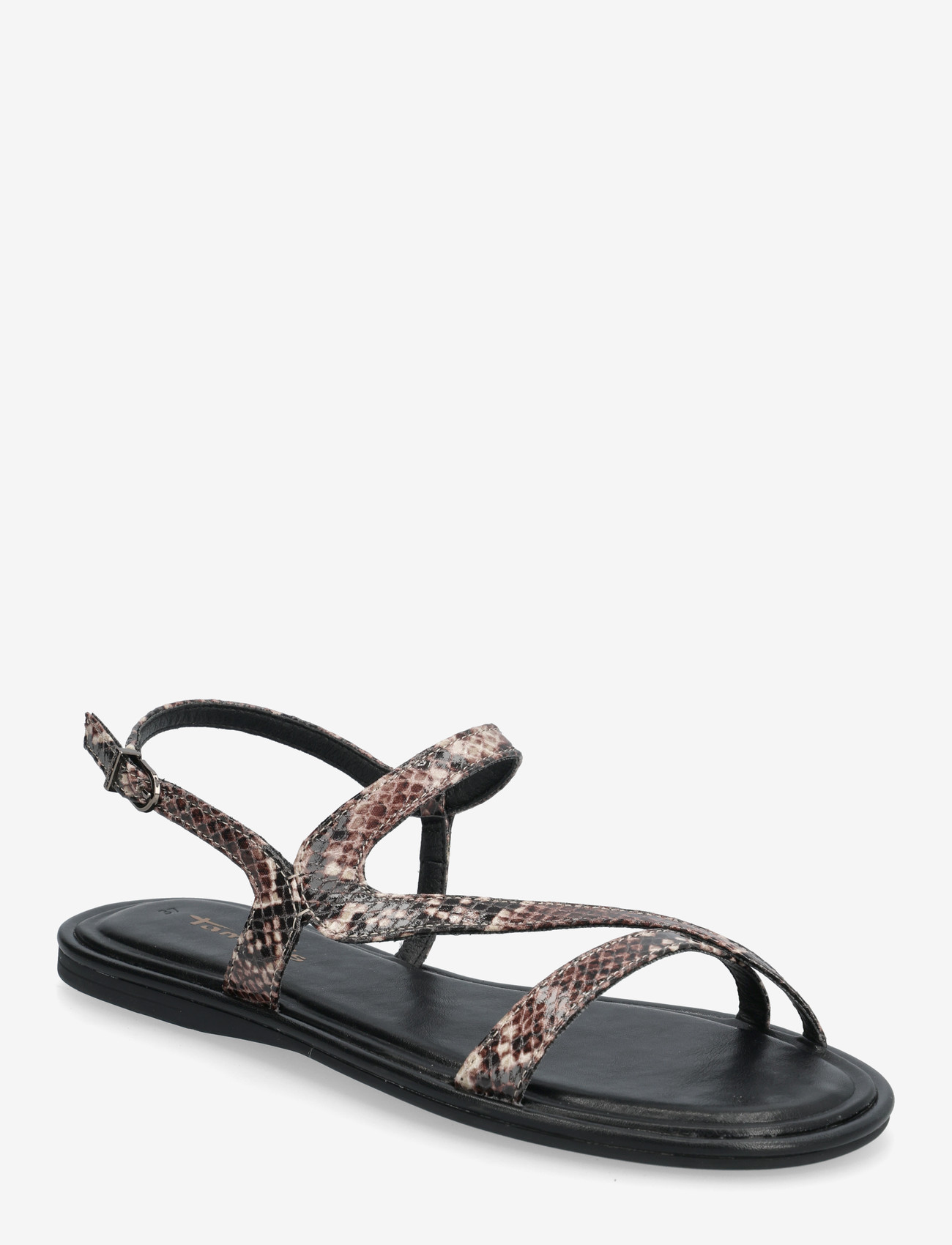 Tamaris - Women Sandals - flache sandalen - brown snake - 0