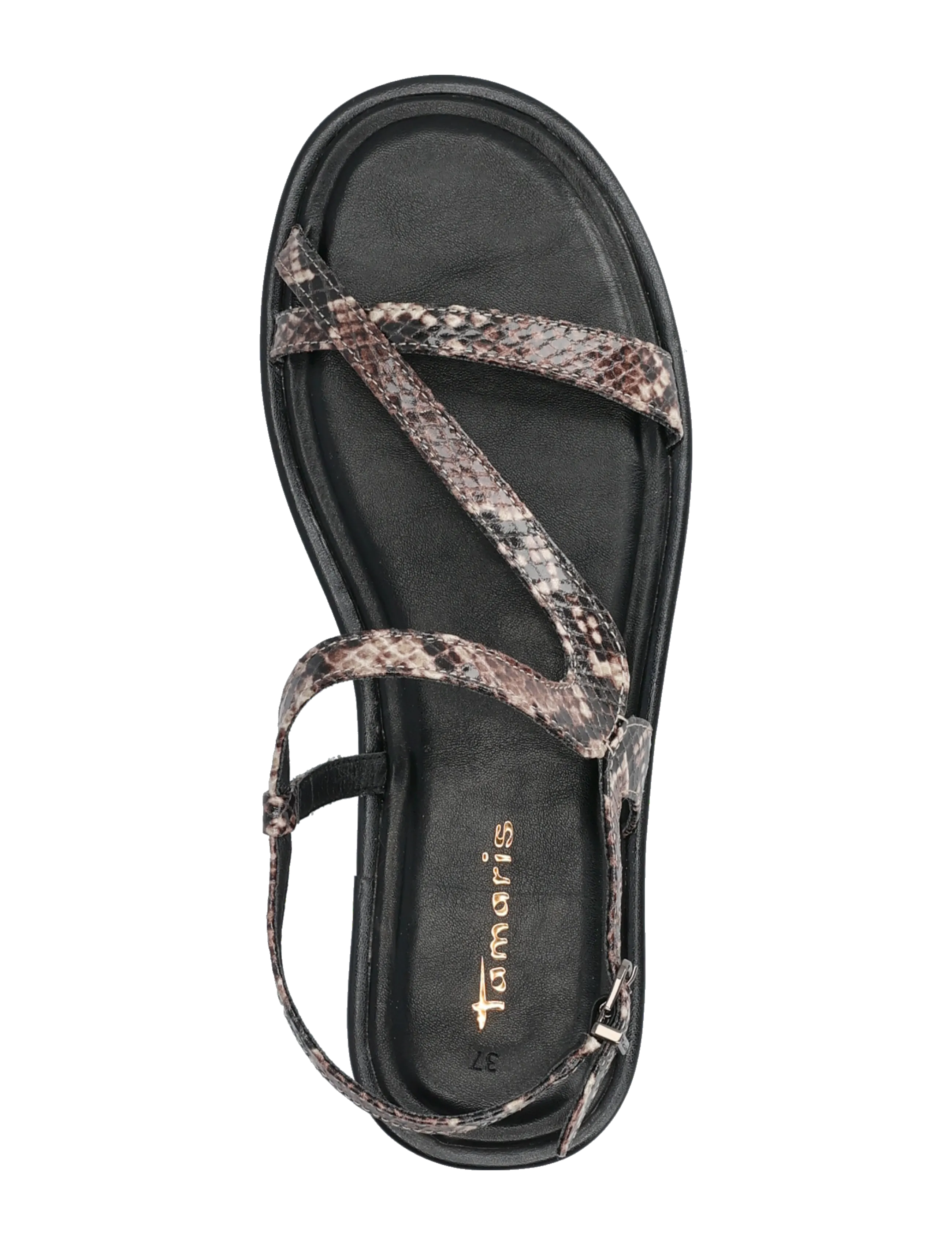 Tamaris - Women Sandals - platta sandaler - brown snake - 3