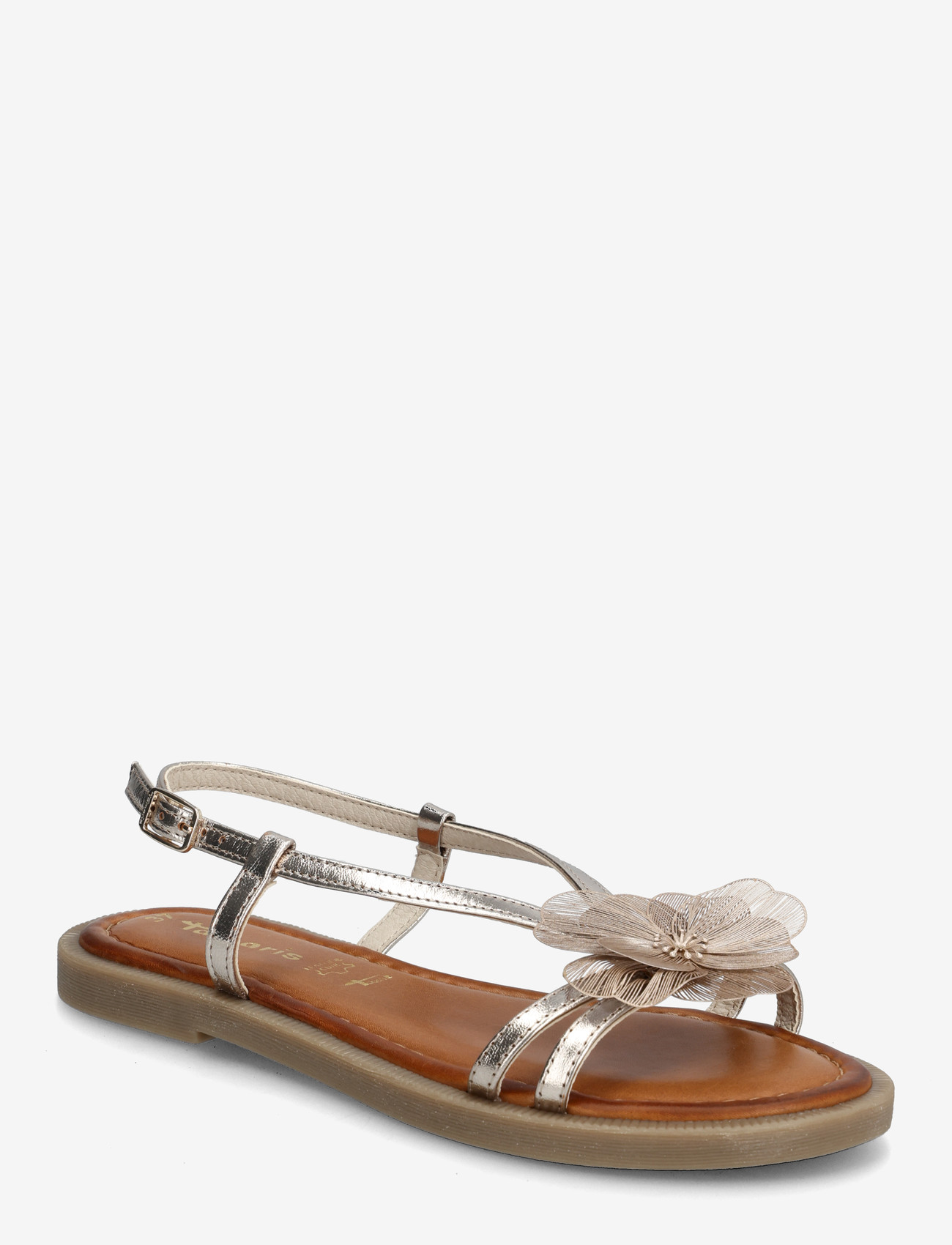Tamaris - Women Sandals - flache sandalen - light gold - 0
