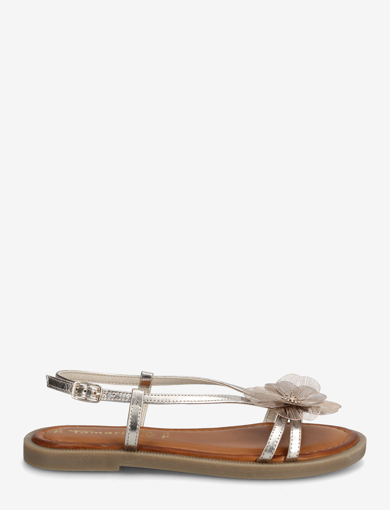 Tamaris - Women Sandals - flache sandalen - light gold - 1