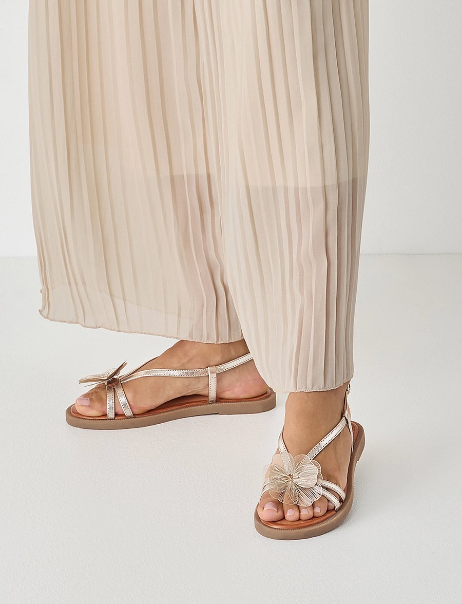 Tamaris - Women Sandals - flache sandalen - light gold - 5