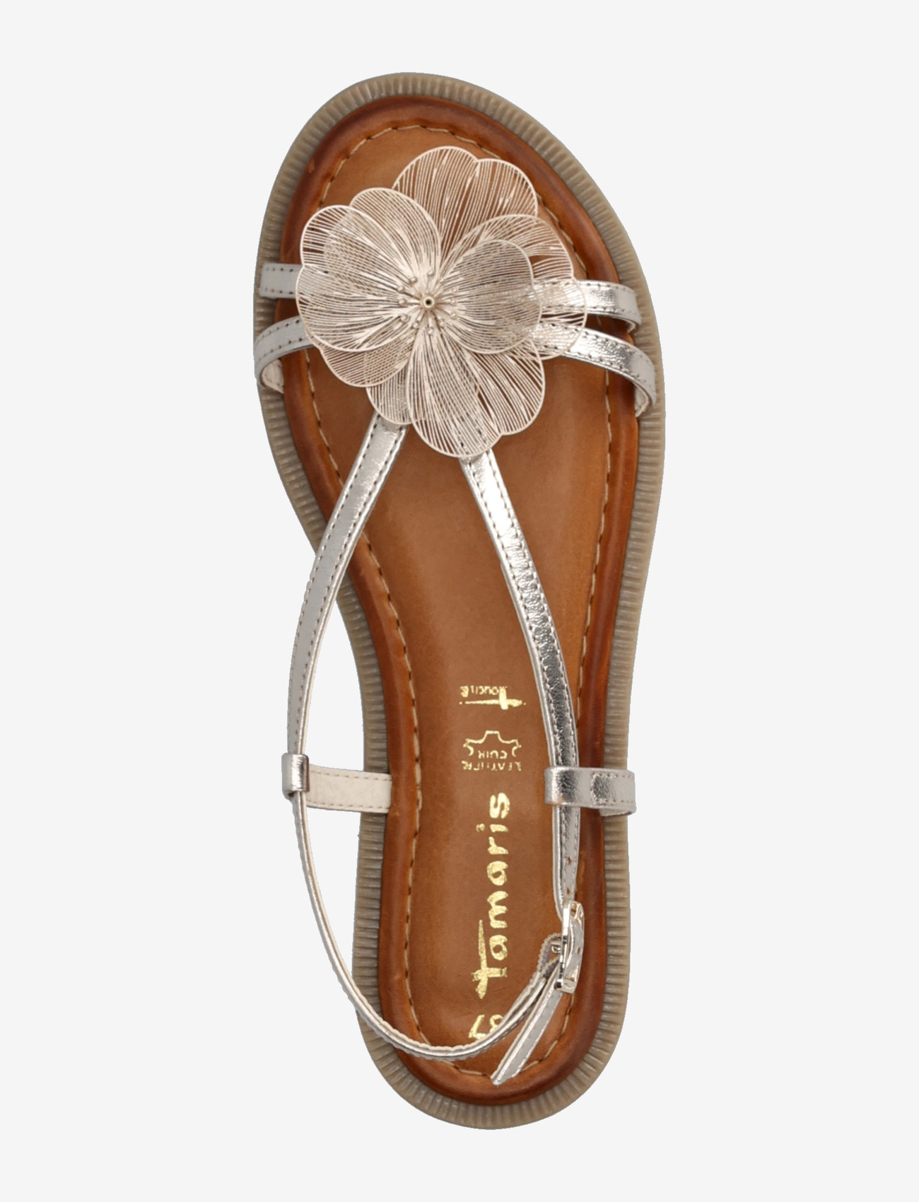 Tamaris - Women Sandals - flache sandalen - light gold - 3