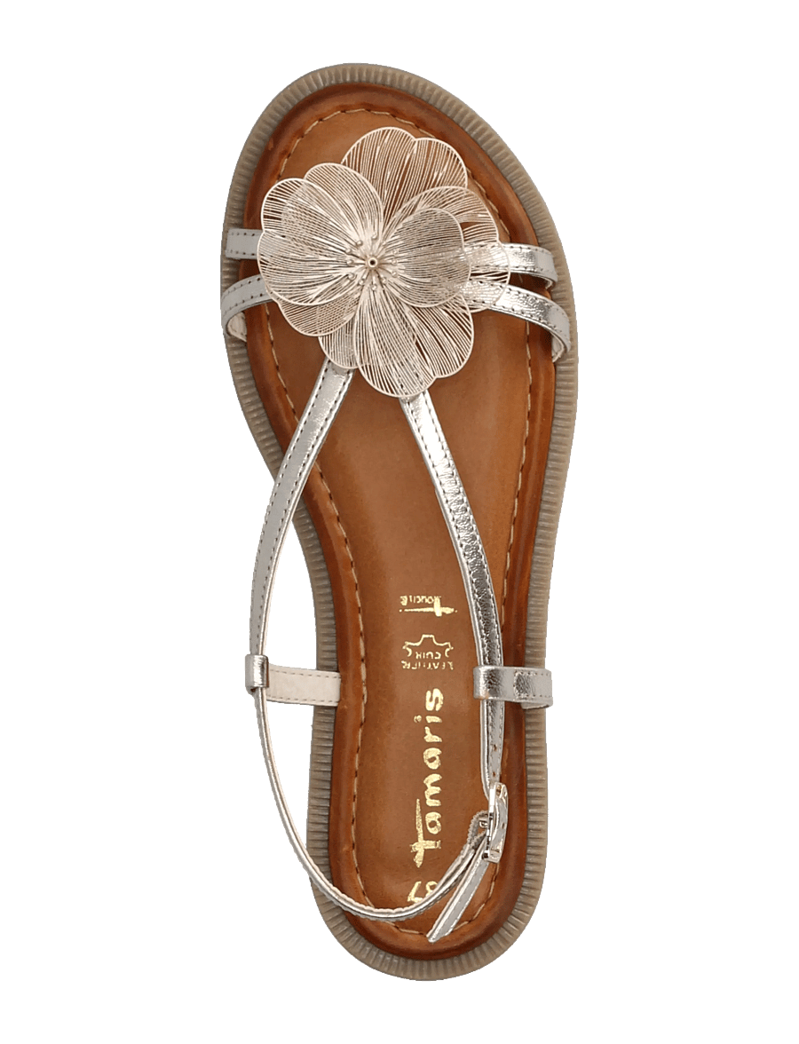 Tamaris - Women Sandals - flache sandalen - light gold - 3