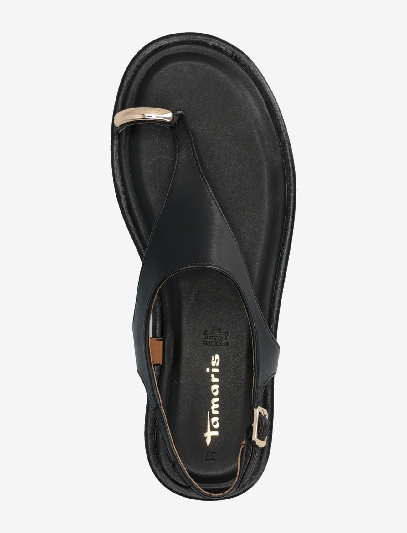 Tamaris - Women Sandals - kontsata sandaalid - black leather - 3