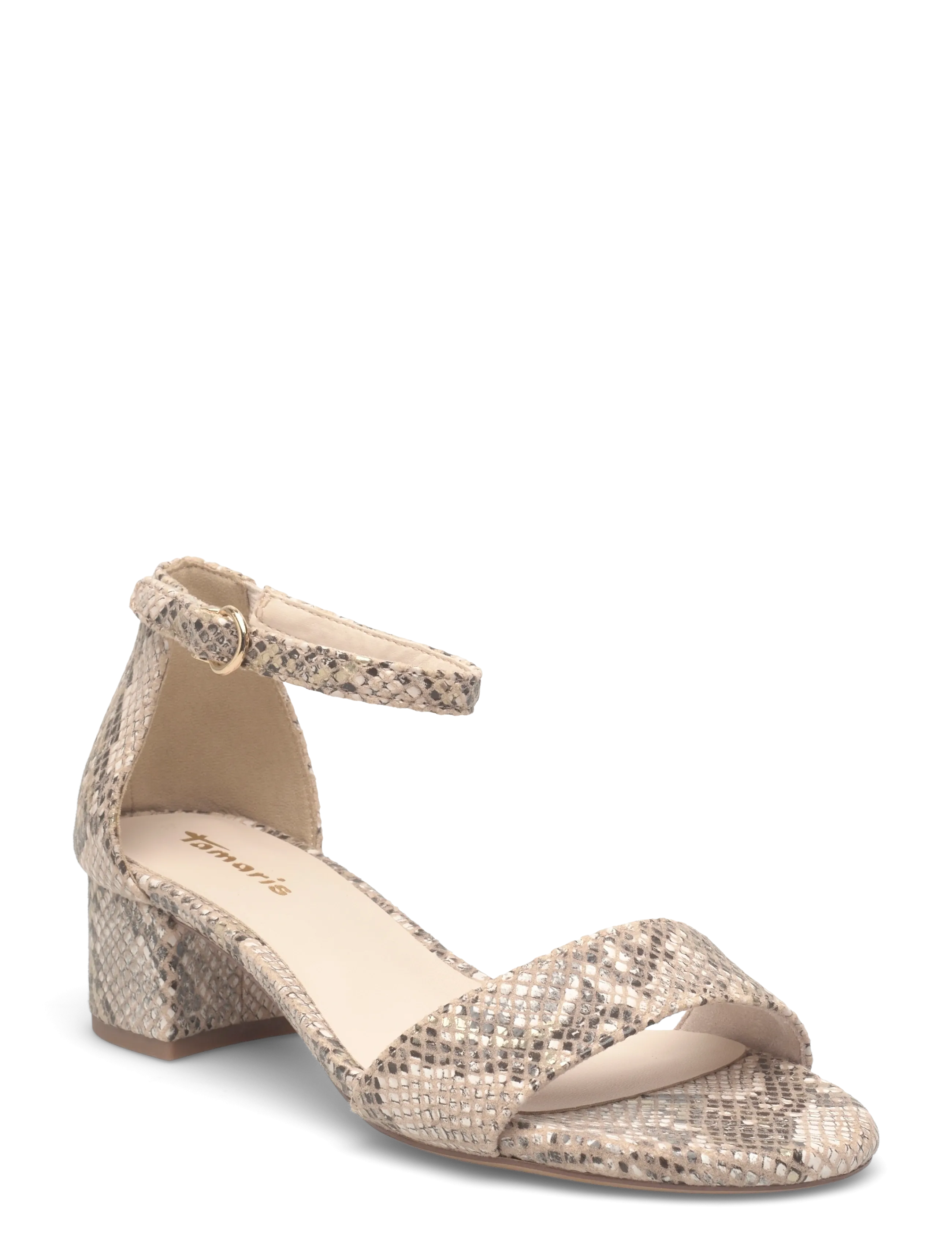 Tamaris Women Sandals - Sandalen - BEIGE SNAKE / multi