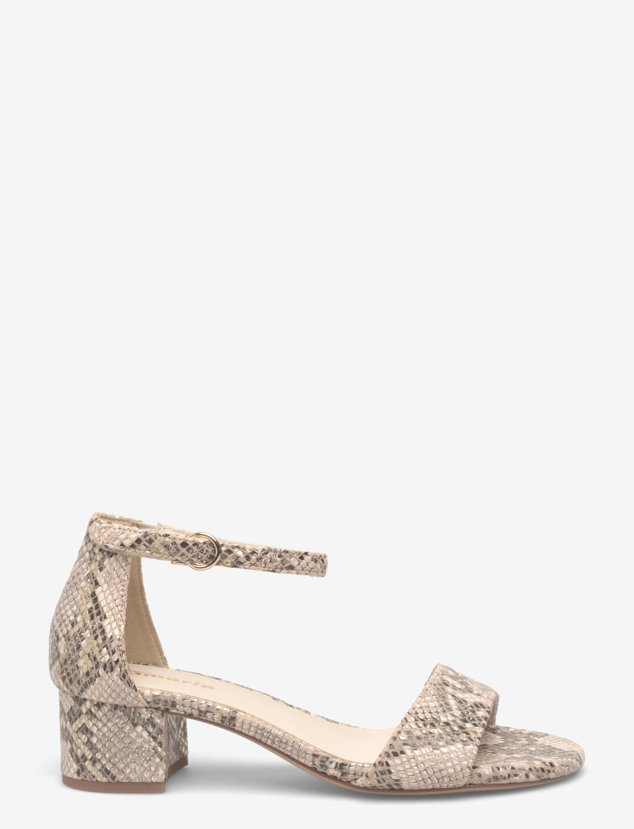 Tamaris - Women Sandals - sandaler med hæl - beige snake - 1
