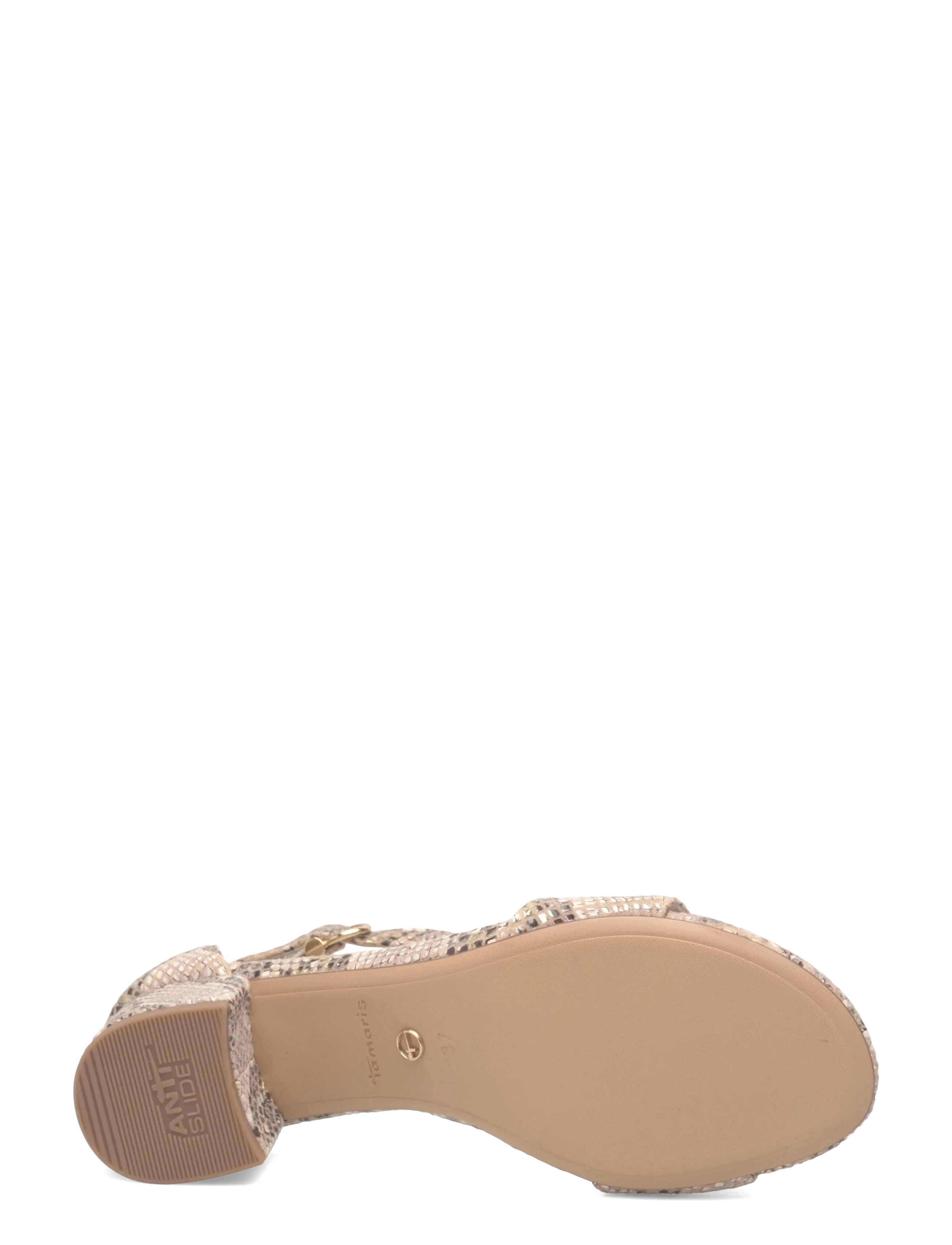 Tamaris - Women Sandals - augstpapēžu sandales - beige snake - 4