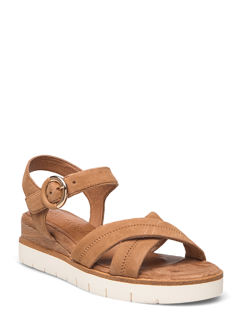 Tamaris - Women Sandals - lahtised kontsakingad - camel - 0