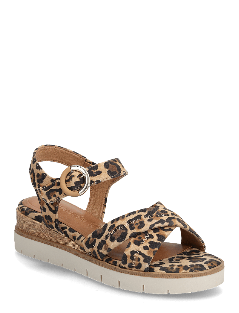 Tamaris - Women Sandals - lahtised kontsakingad - leopard - 0