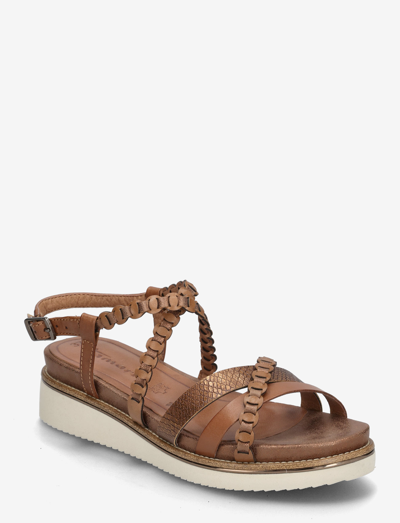 Tamaris - Women Sandals - platta sandaler - cognac - 0