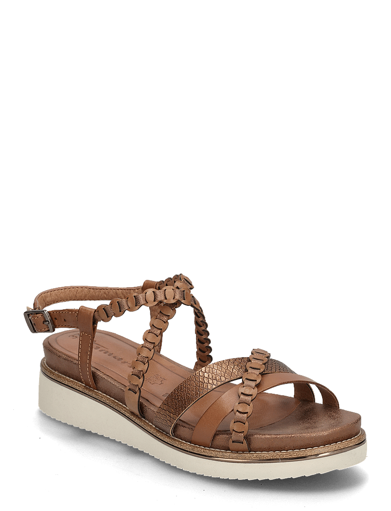 Tamaris - Women Sandals - flache sandalen - cognac - 0