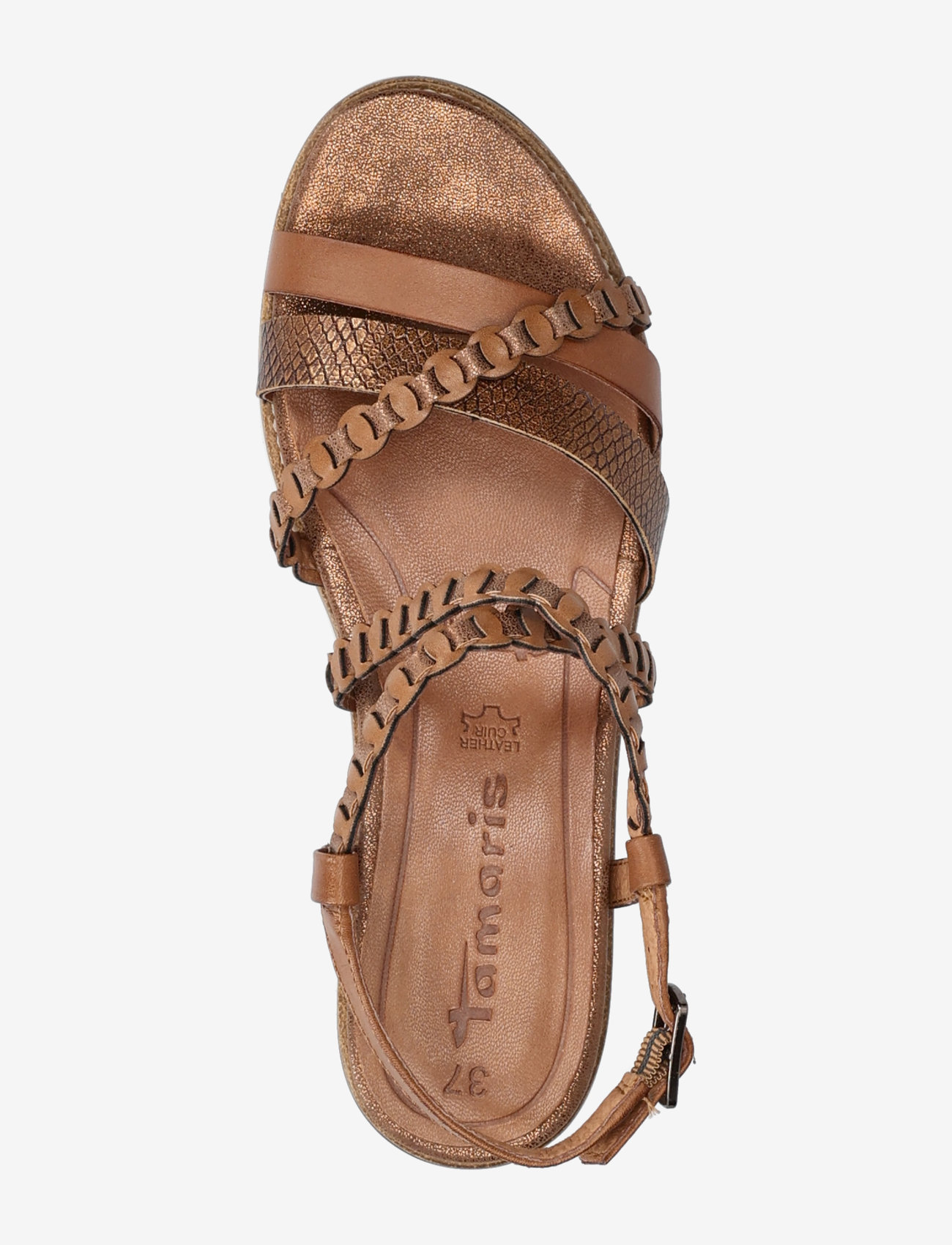 Tamaris - Women Sandals - platta sandaler - cognac - 3