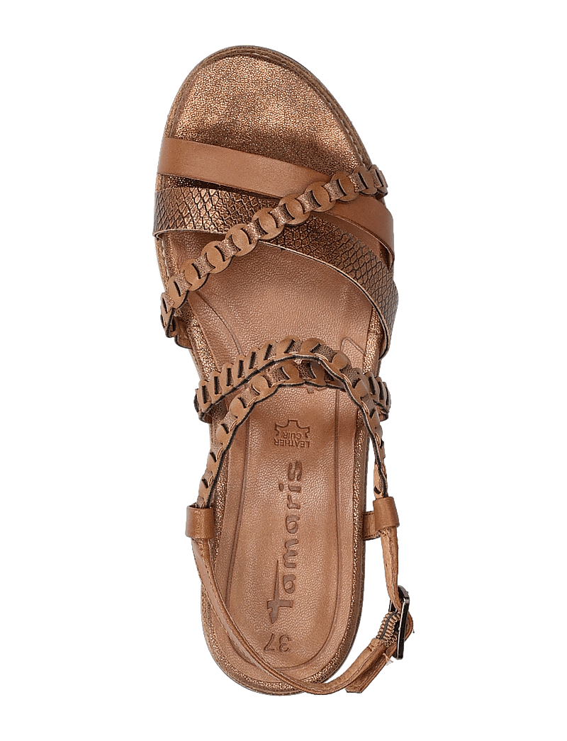 Tamaris - Women Sandals - flache sandalen - cognac - 3