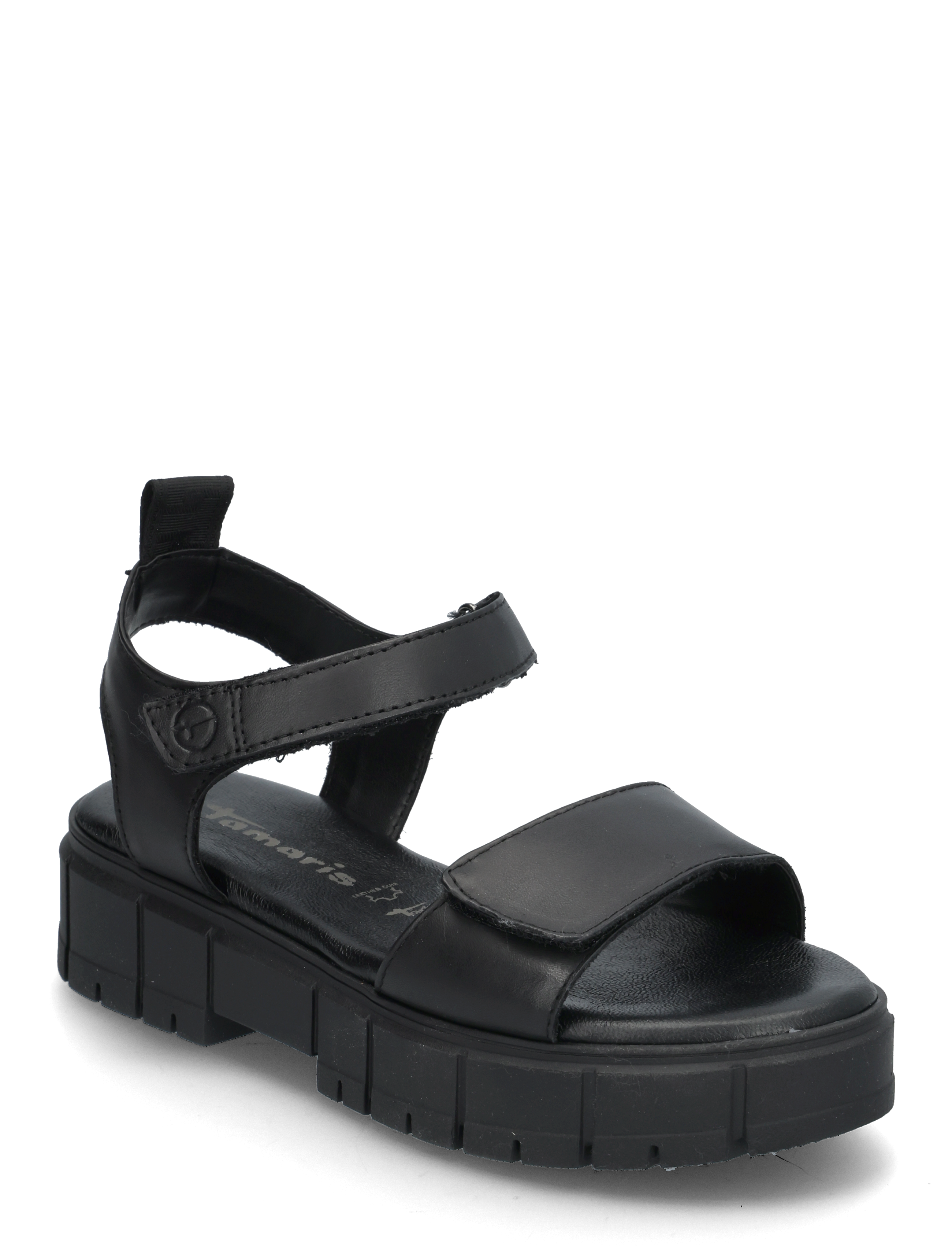 Tamaris Women Sandals, 38, Schwarz - Flat Frauen