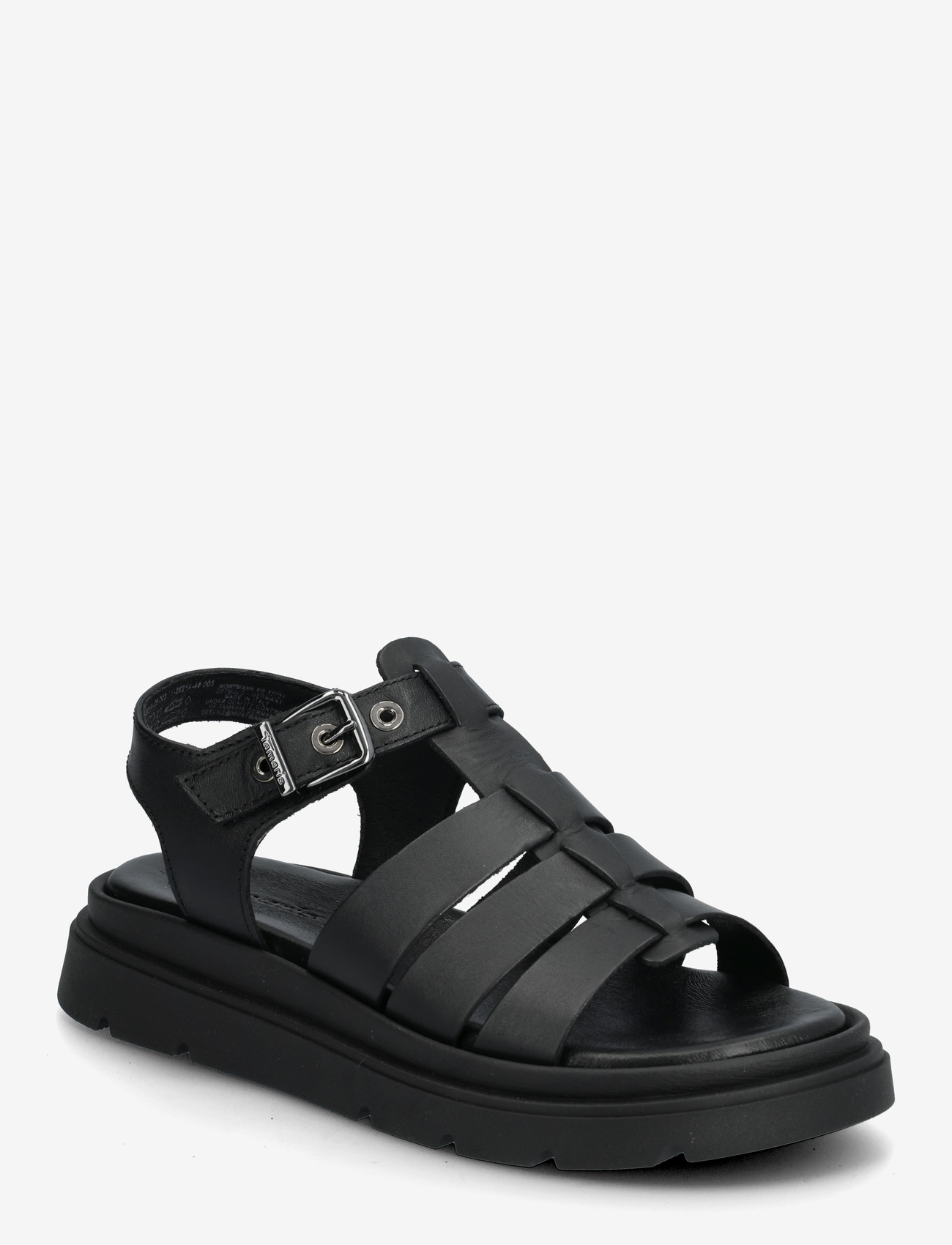 Tamaris - Women Sandals - spartiates - black leather - 0